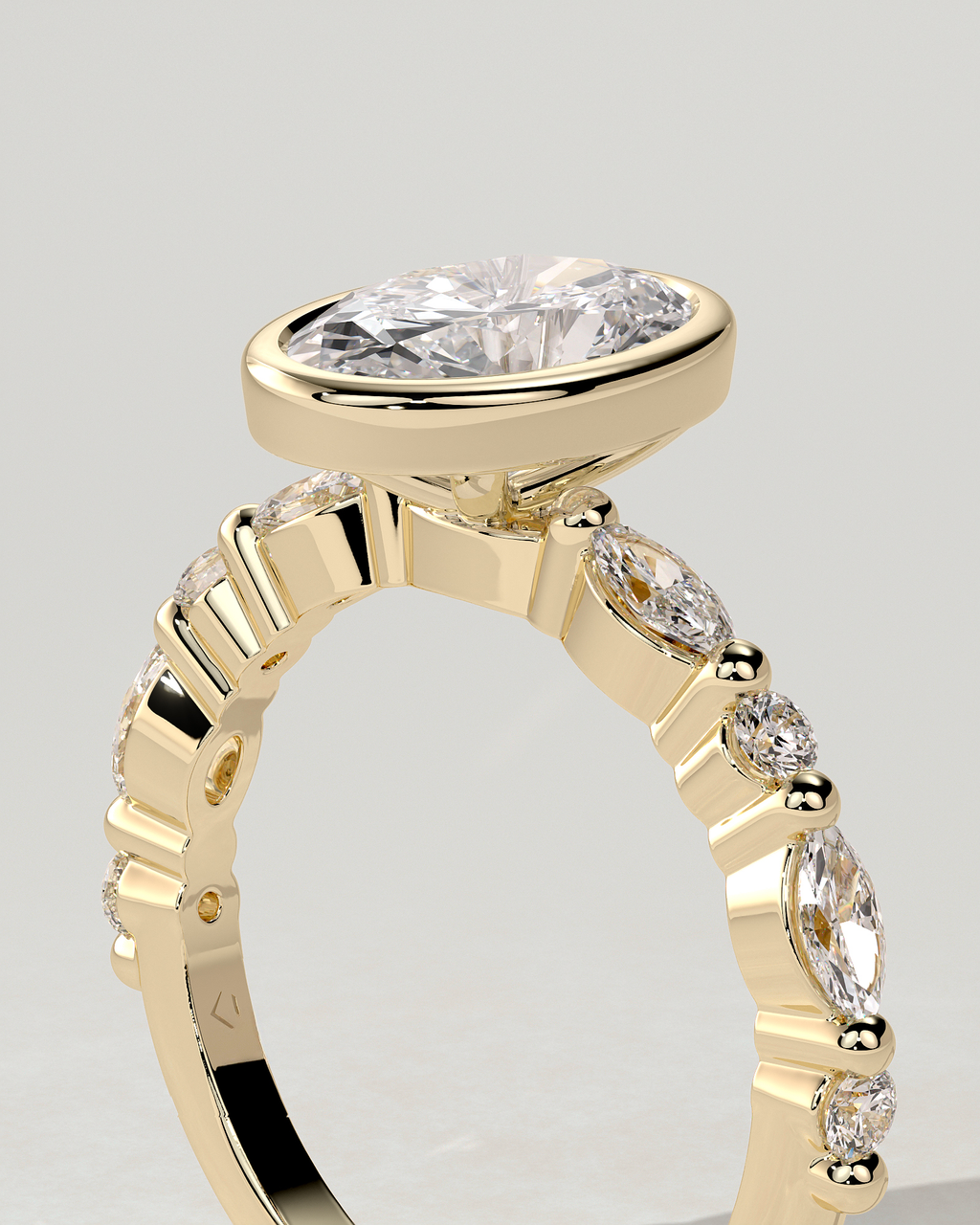 Aylin Bezel Round Ring