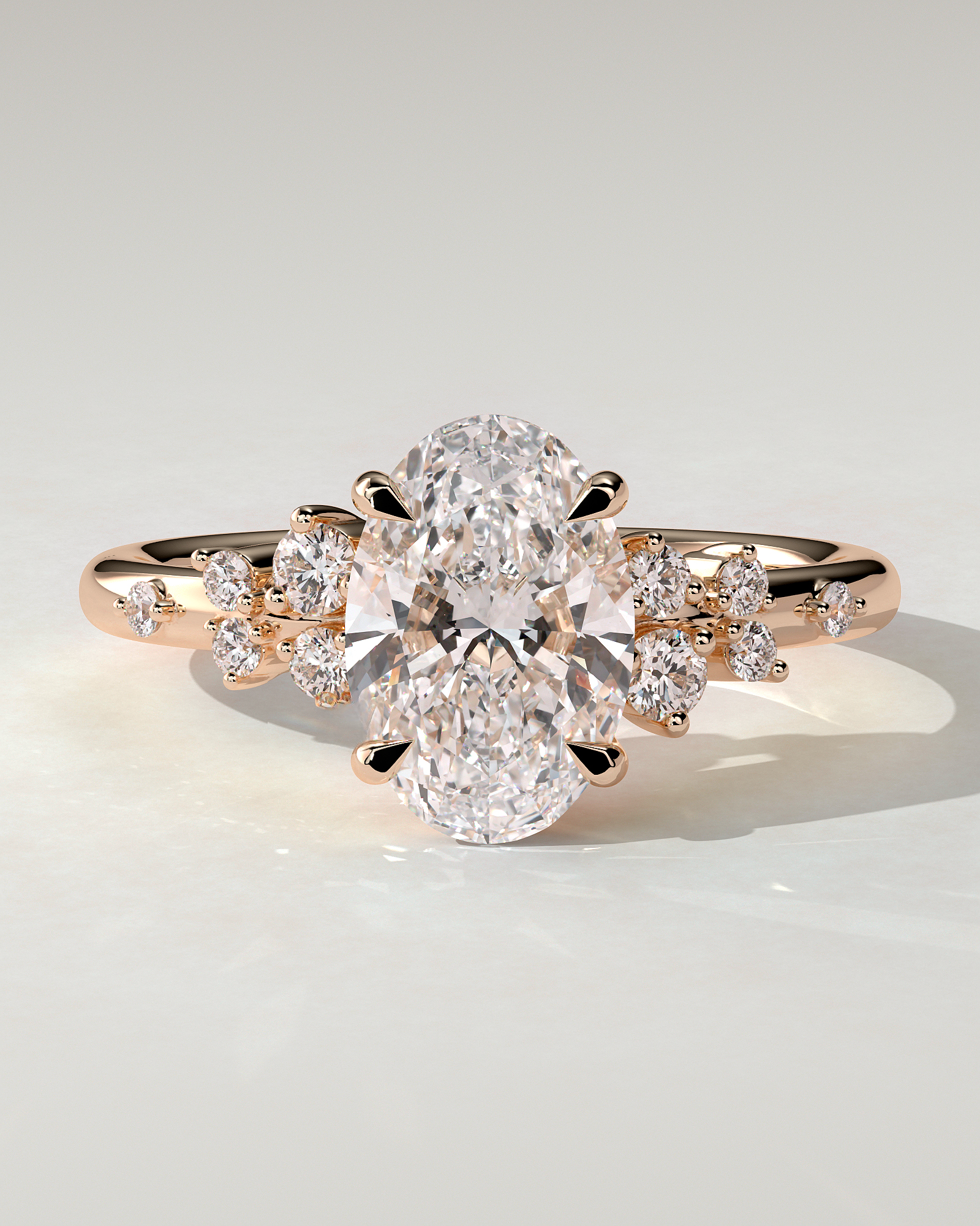 Bella Solitaire Oval Ring