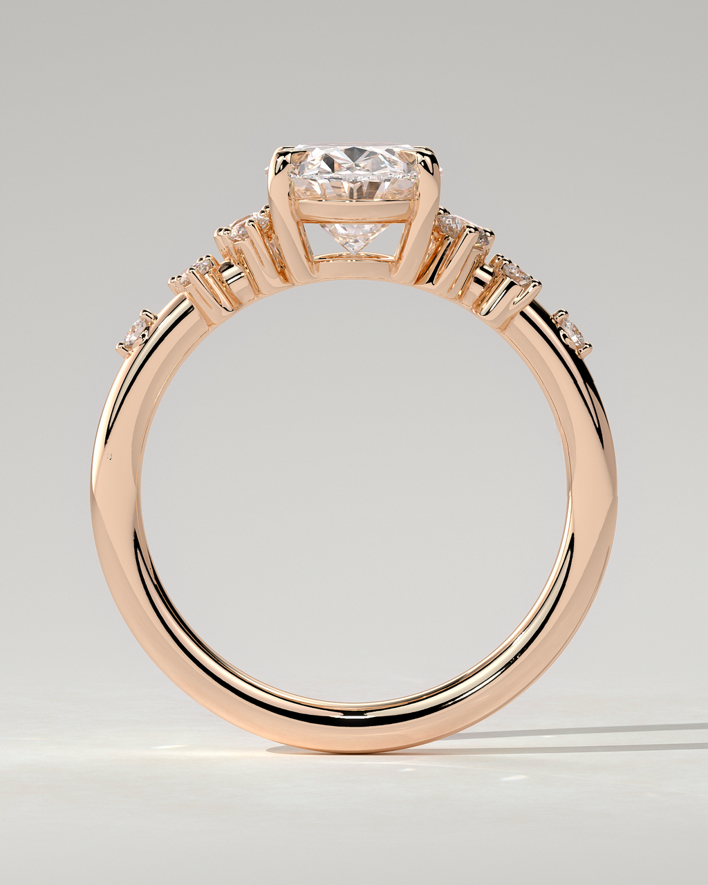 Bella Solitaire Oval Ring