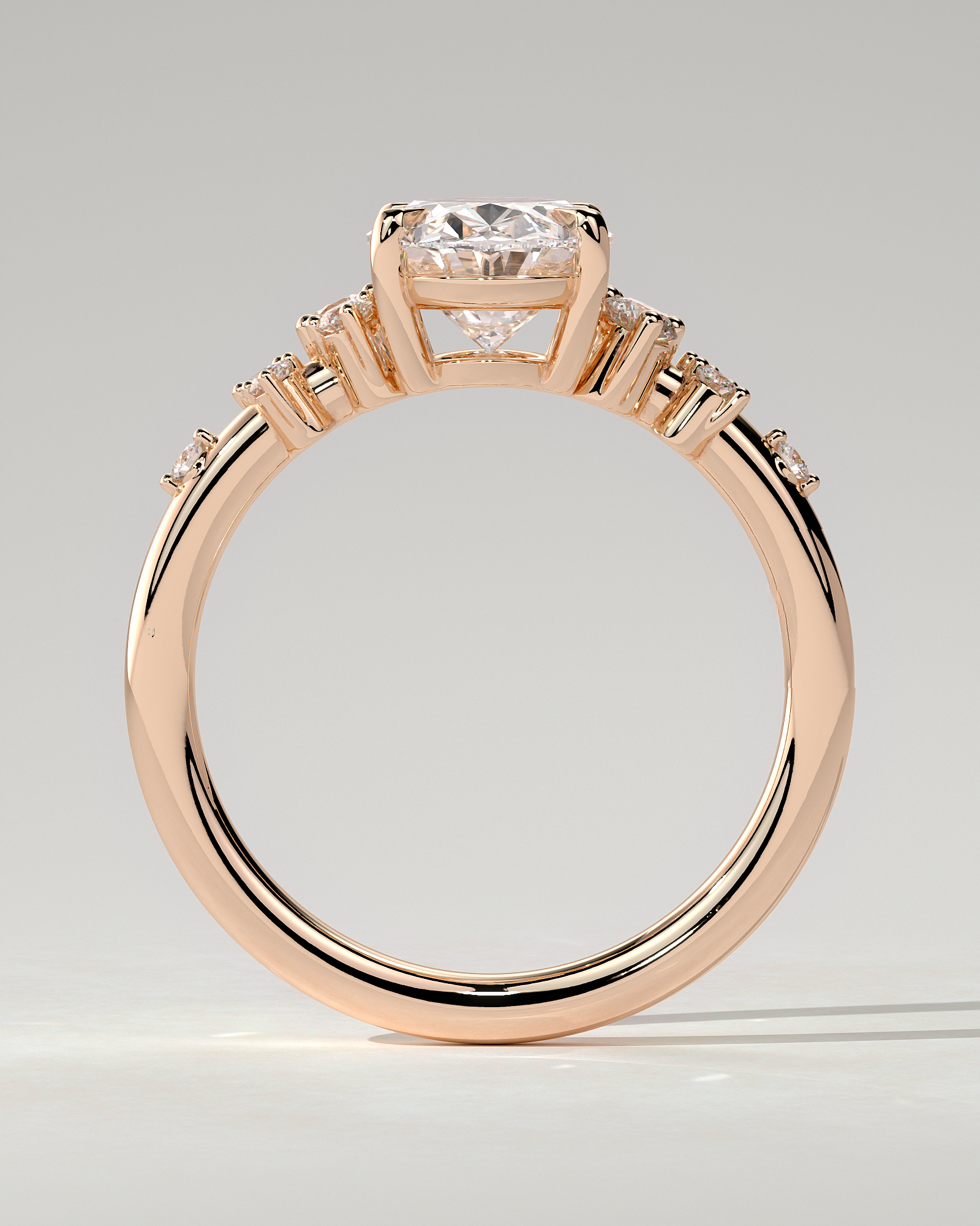 Bella Solitaire Oval Ring
