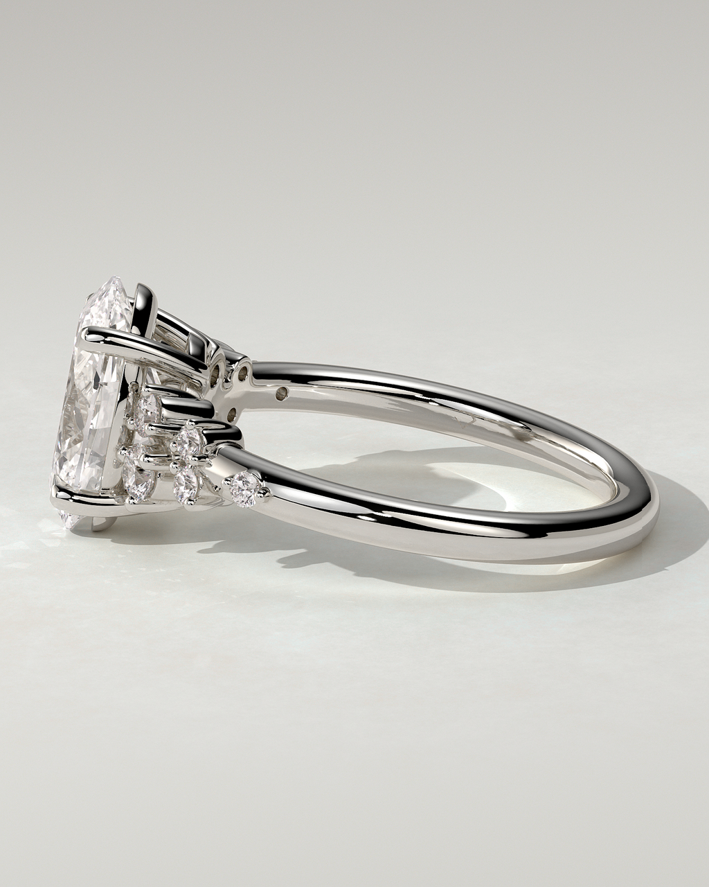 Bella Solitaire Oval Ring