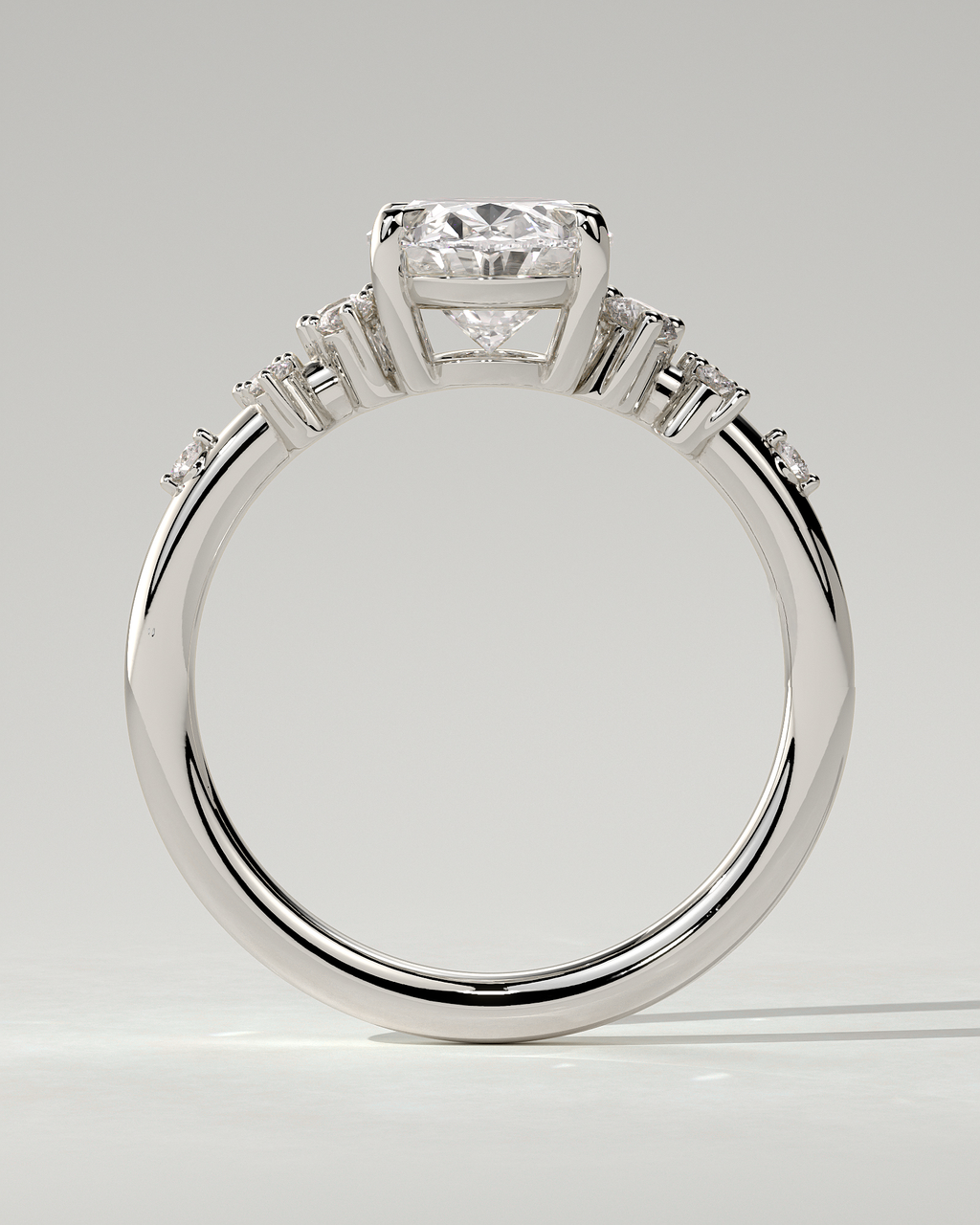 Bella Solitaire Oval Ring