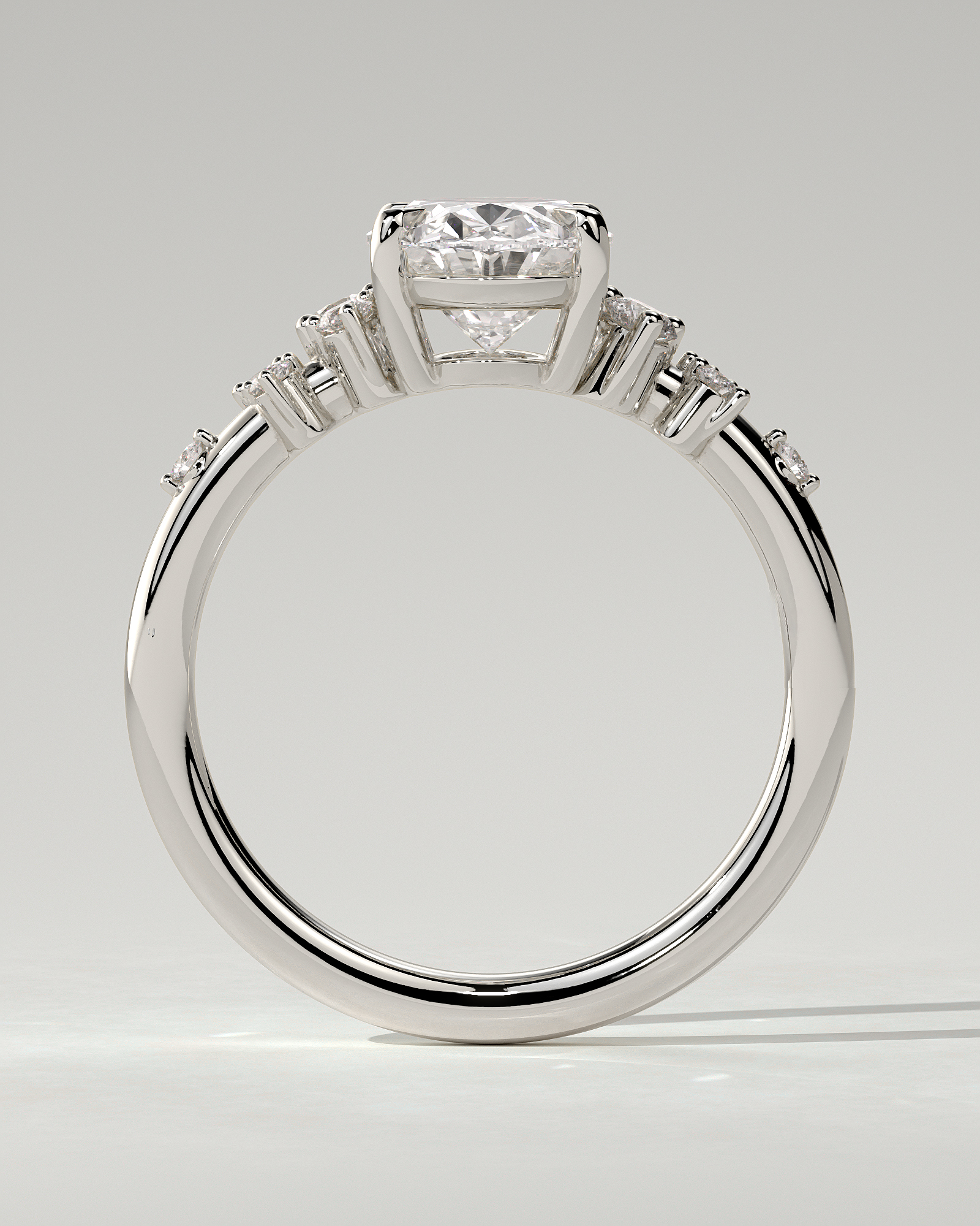 Bella Solitaire Oval Ring