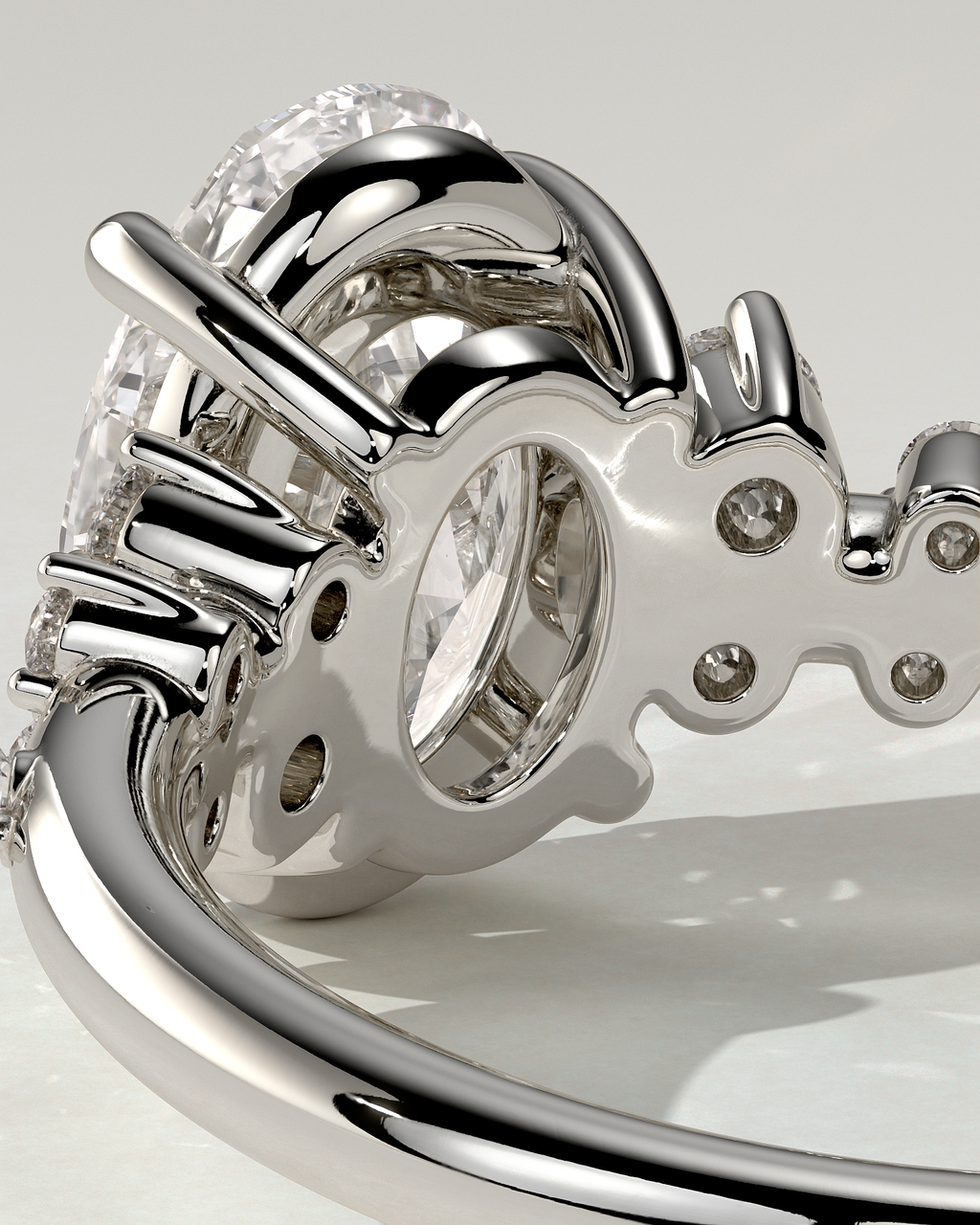 Bella Solitaire Oval Ring