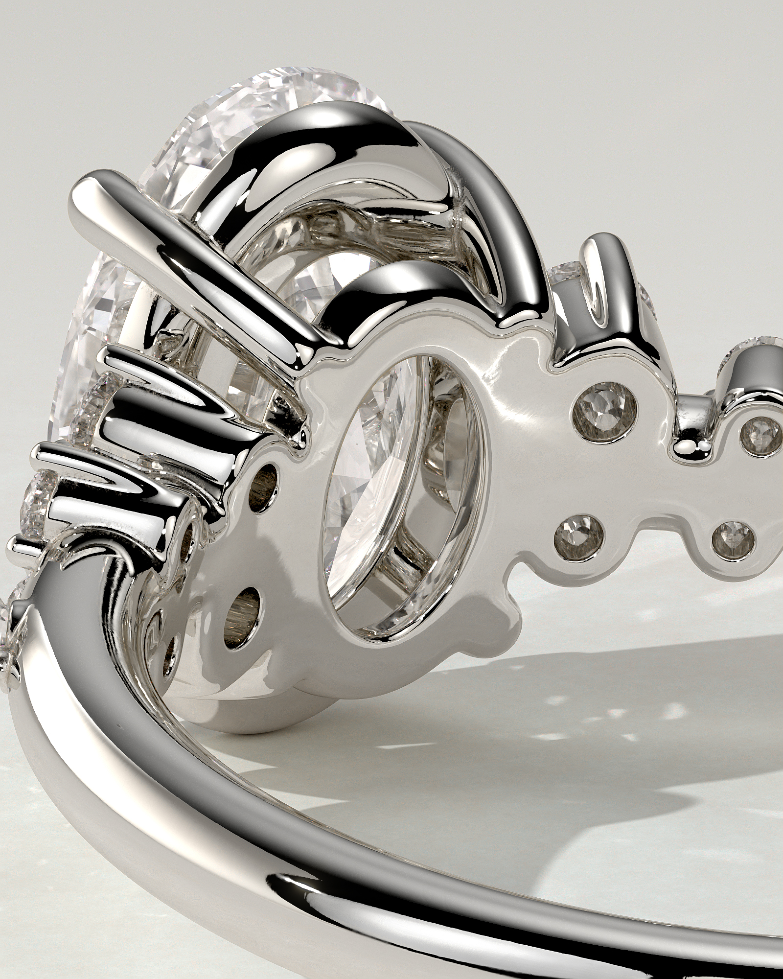 Bella Solitaire Oval Ring