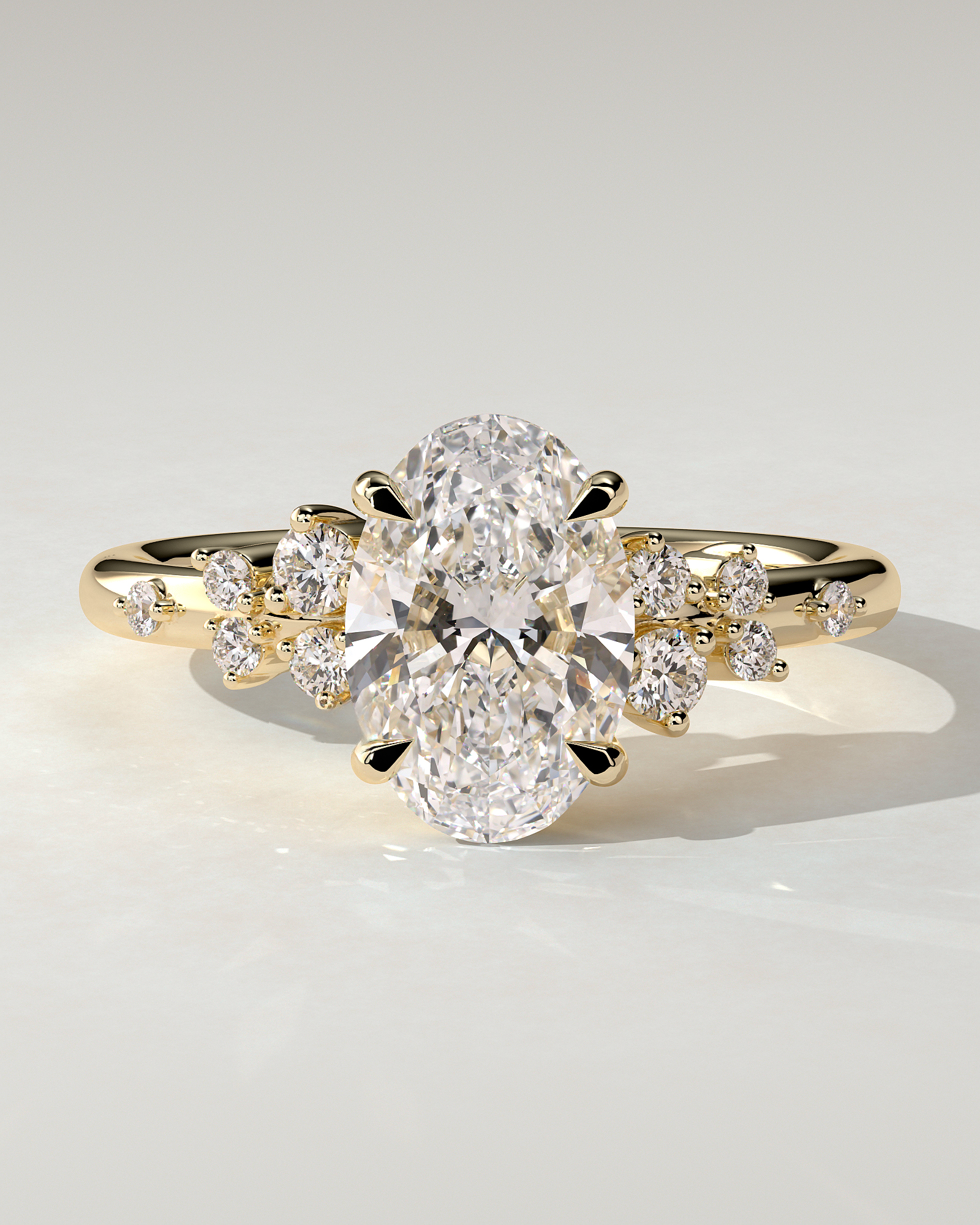 Bella Solitaire Oval Ring