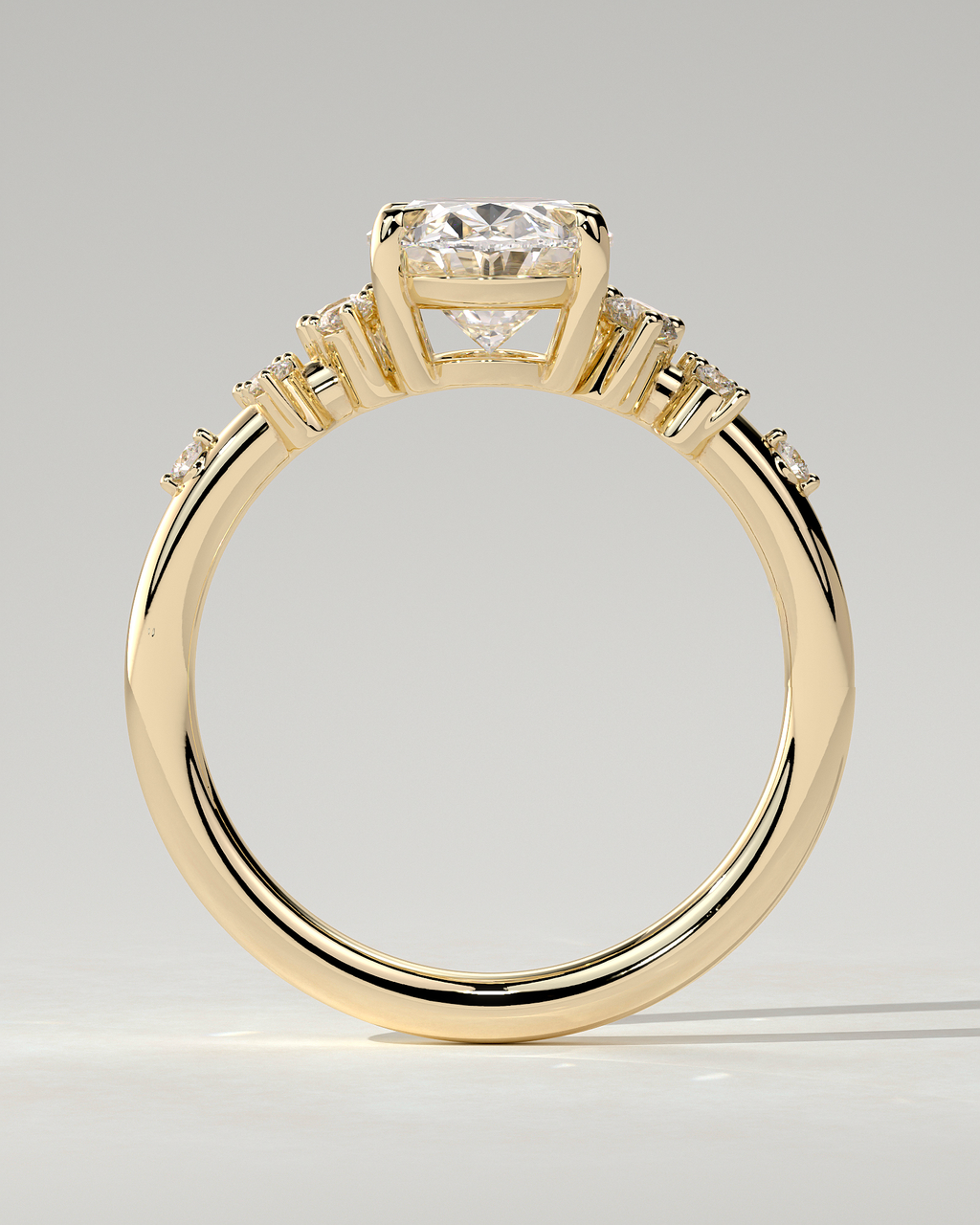 Bella Solitaire Oval Ring