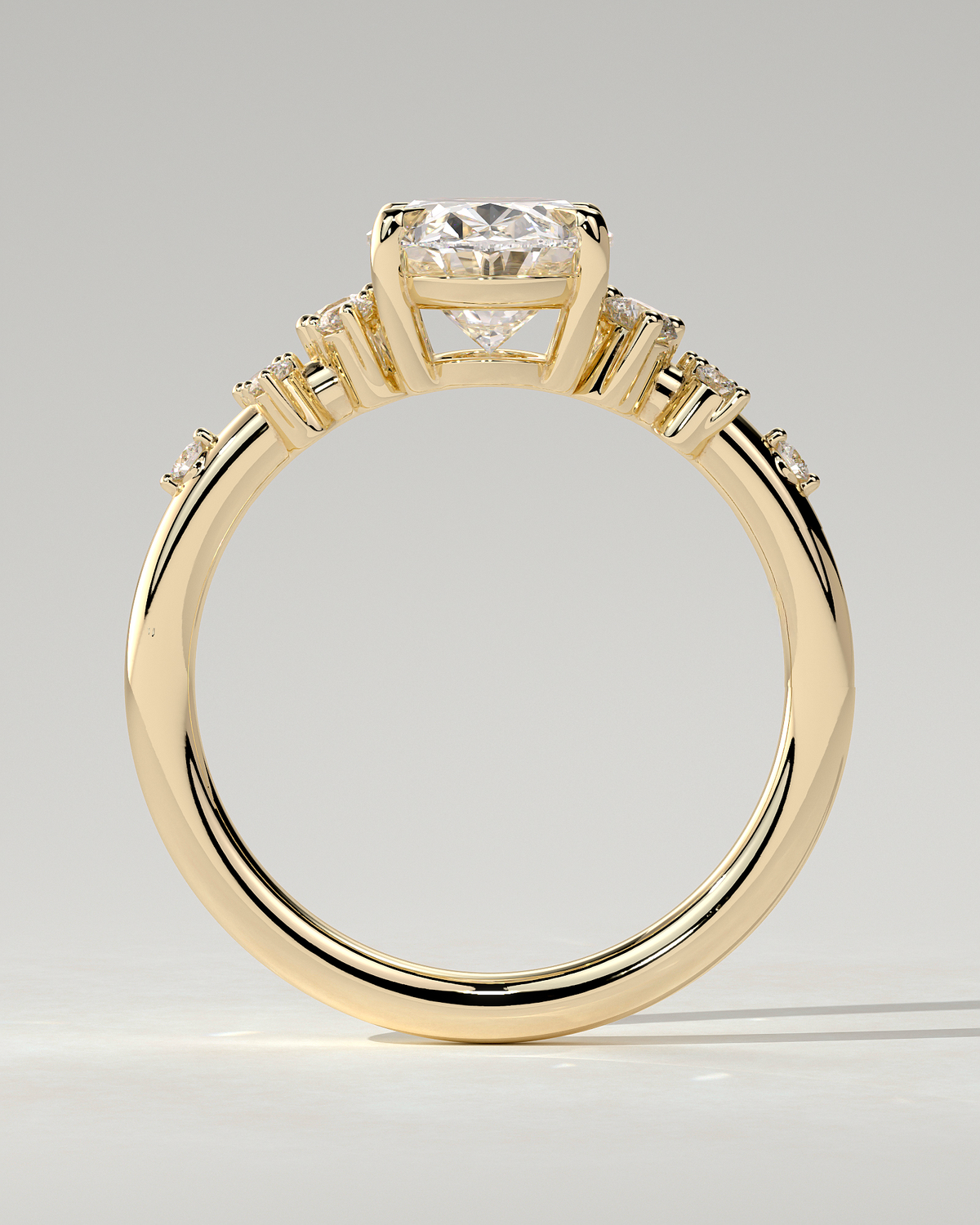 Bella Solitaire Oval Ring