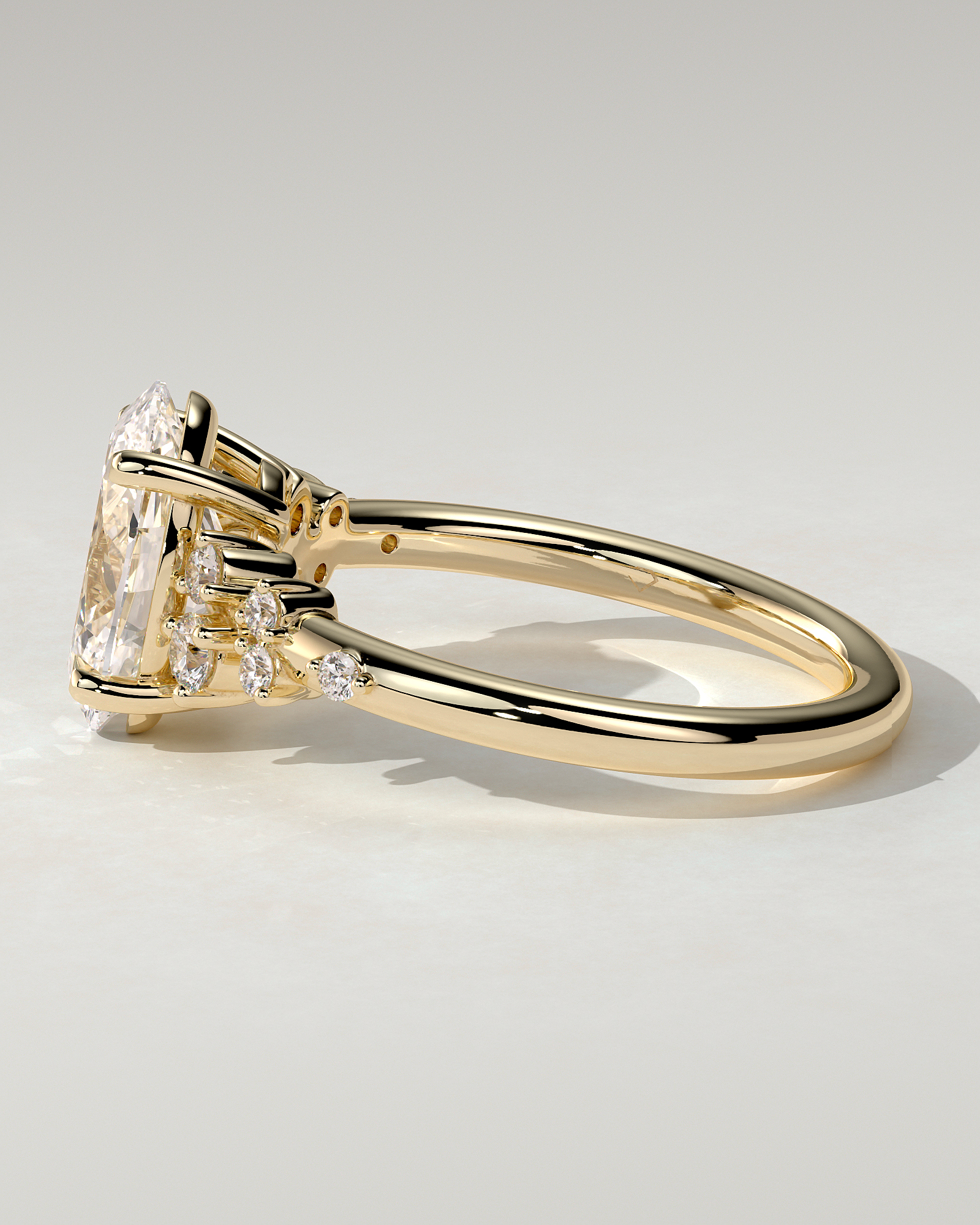 Bella Solitaire Oval Ring