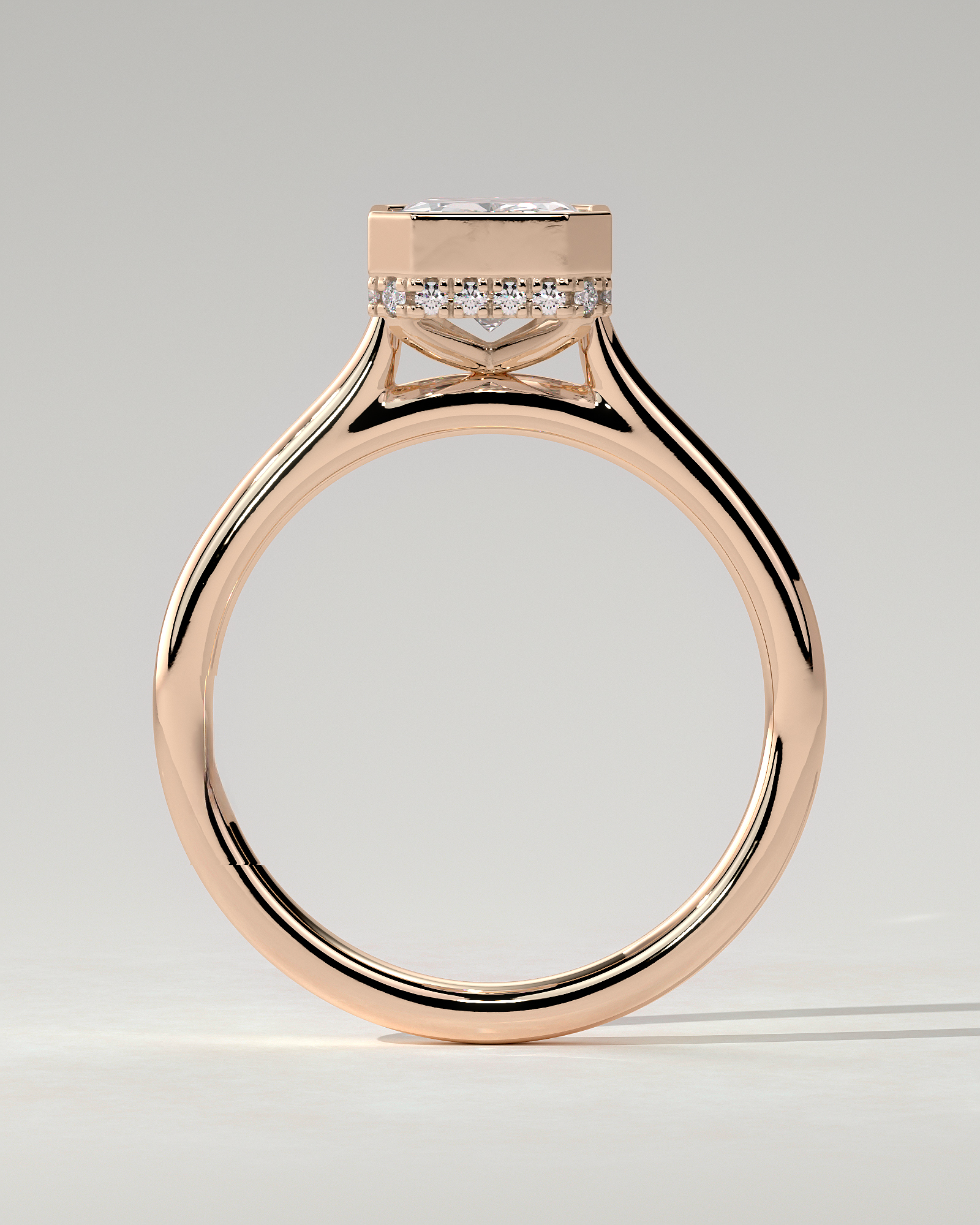 Bennie Bezel Round Ring