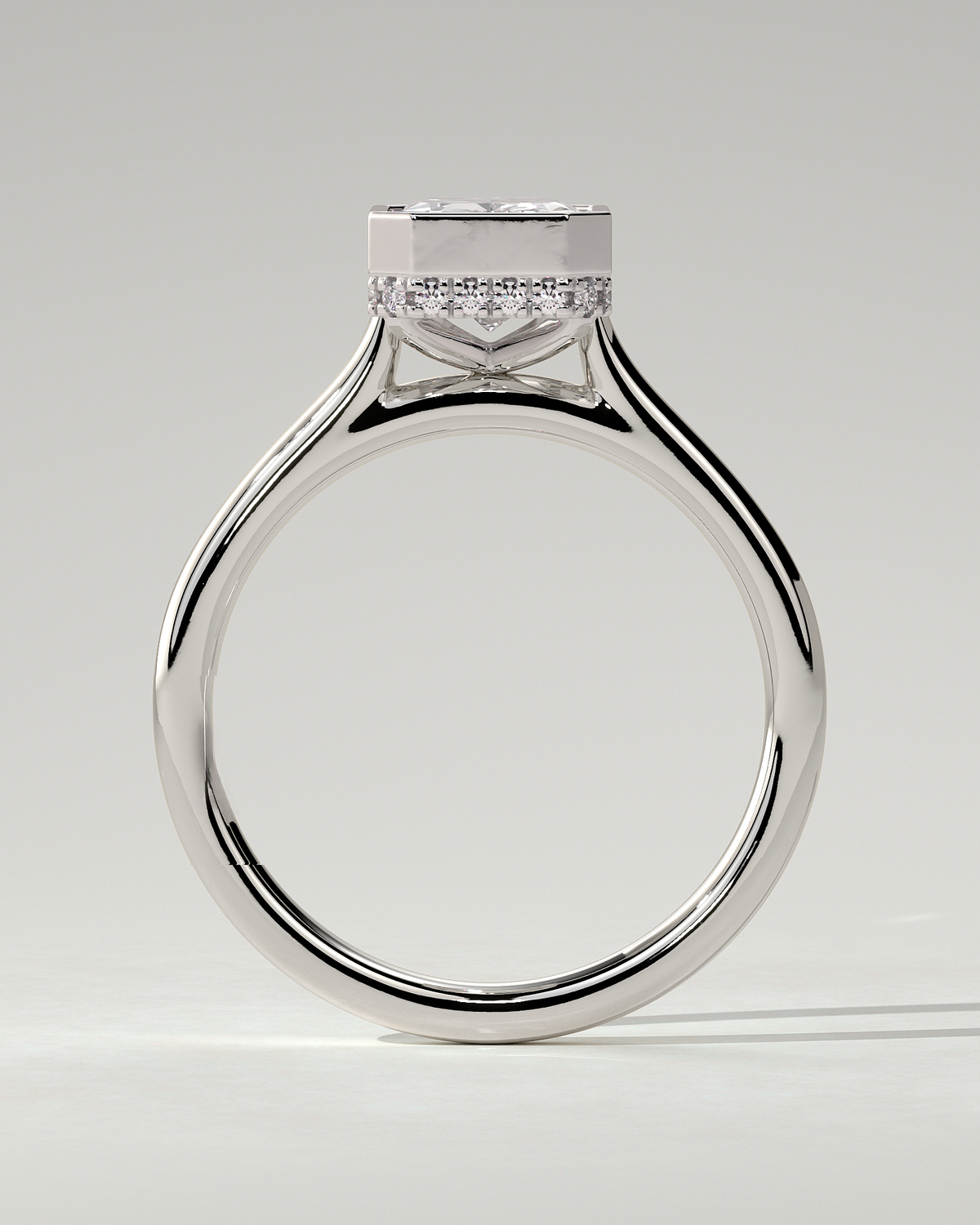 Bennie Bezel Round Ring
