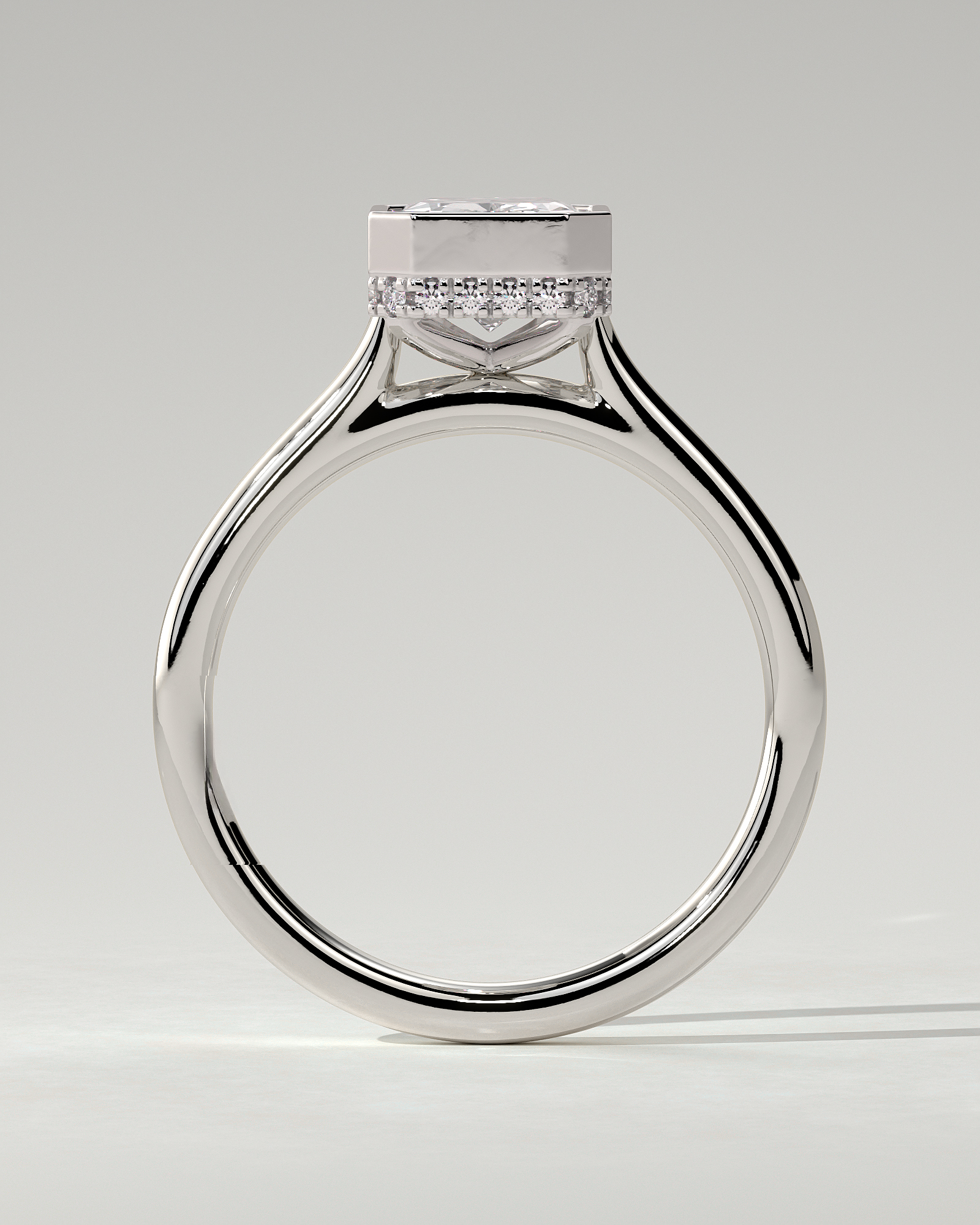 Bennie Bezel Round Ring