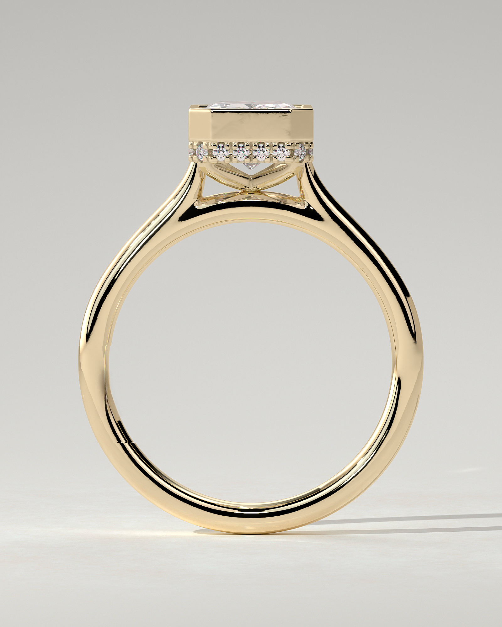 Bennie Bezel Round Ring