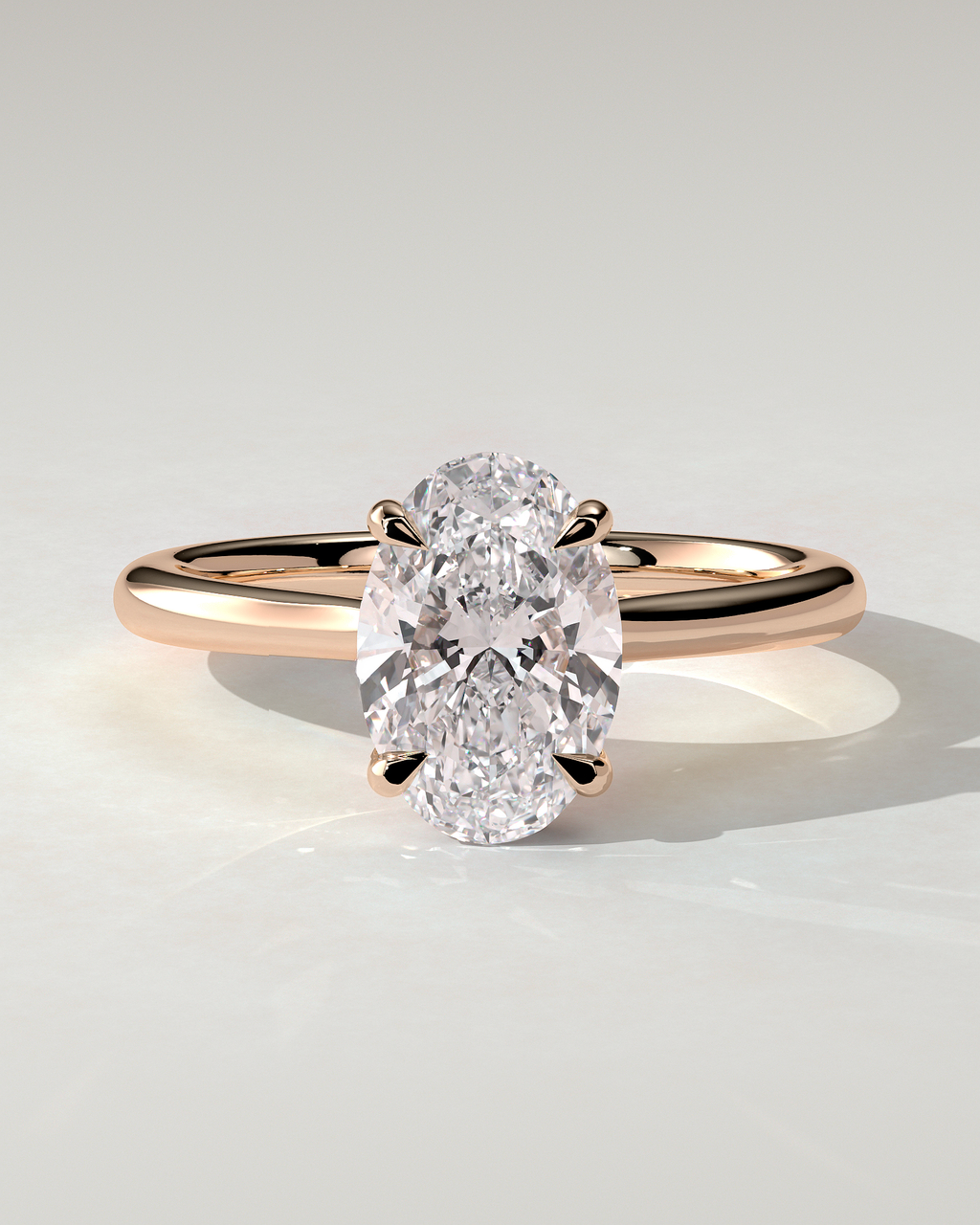 Bethany Solitaire Oval Ring