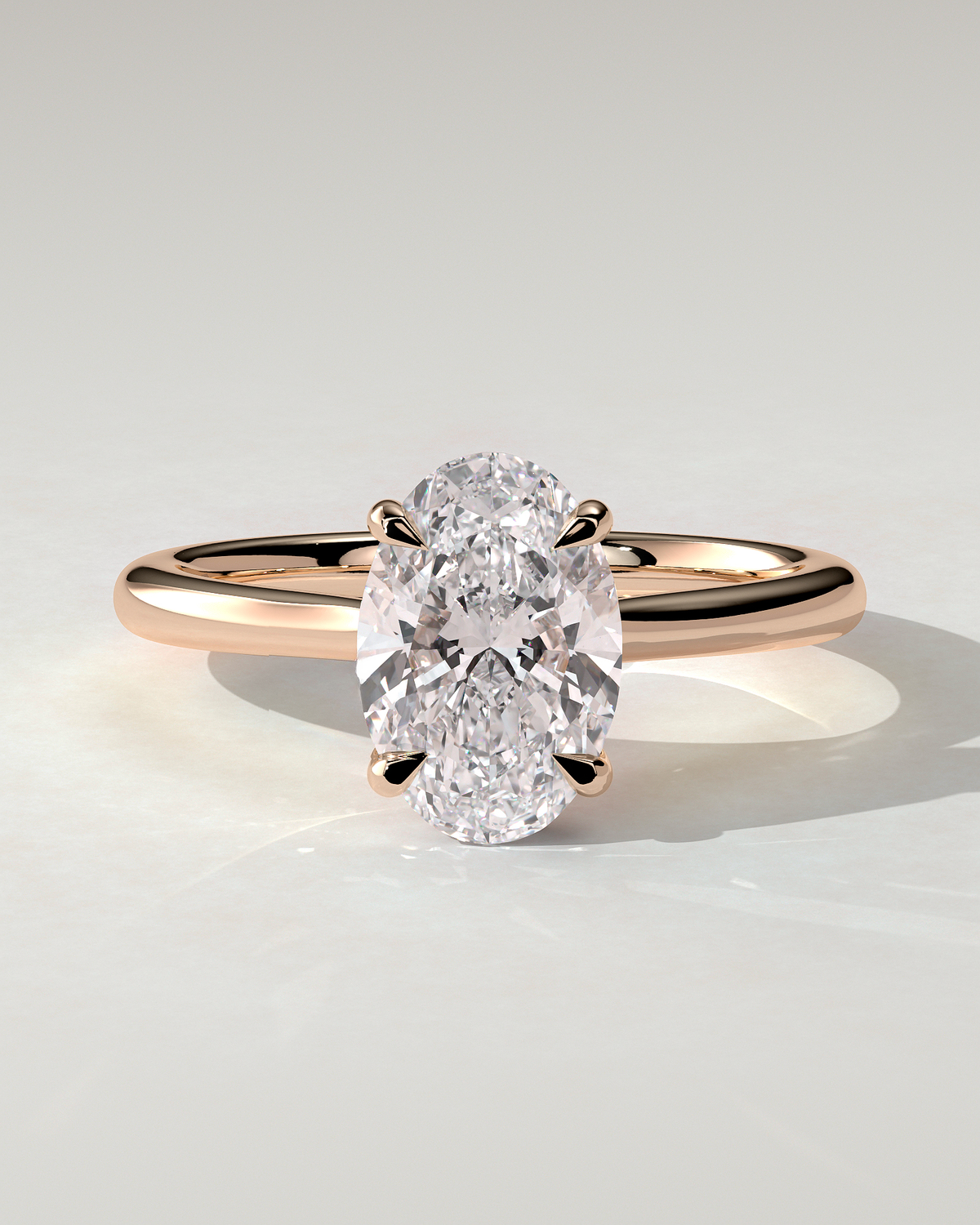 Bethany Solitaire Oval Ring