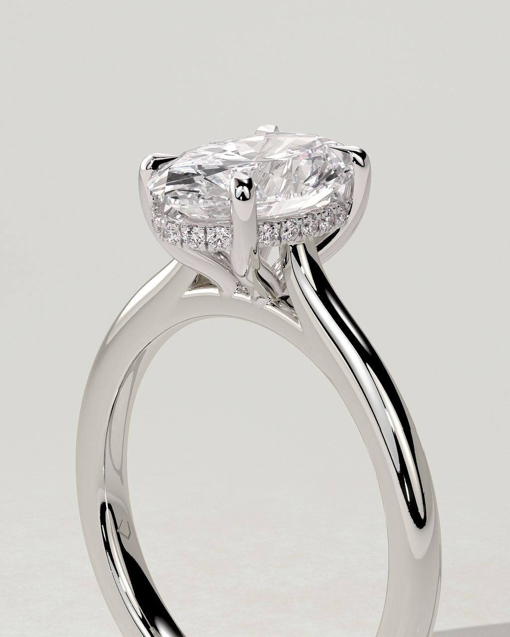 Bethany Solitaire Oval Ring