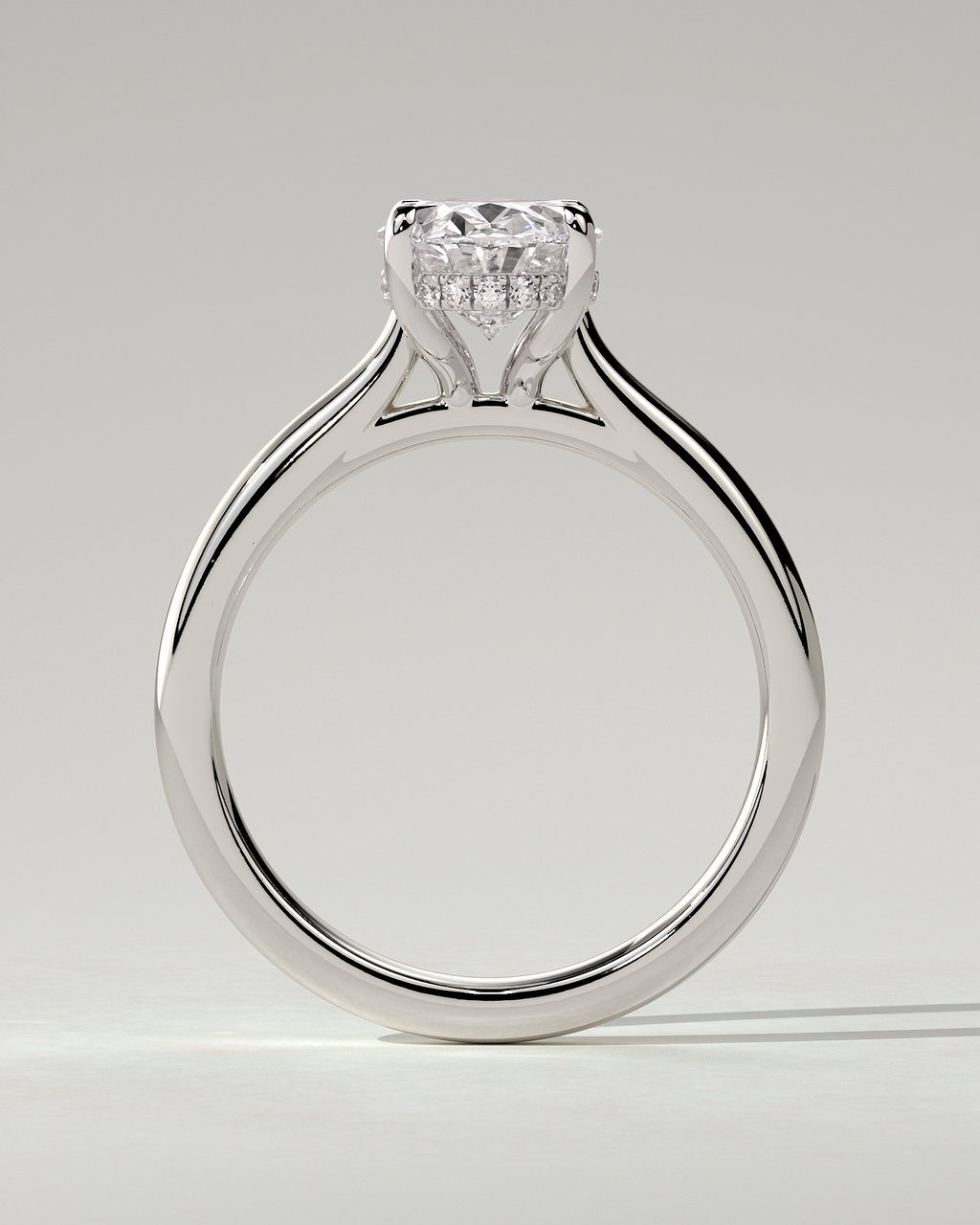 Bethany Solitaire Oval Ring