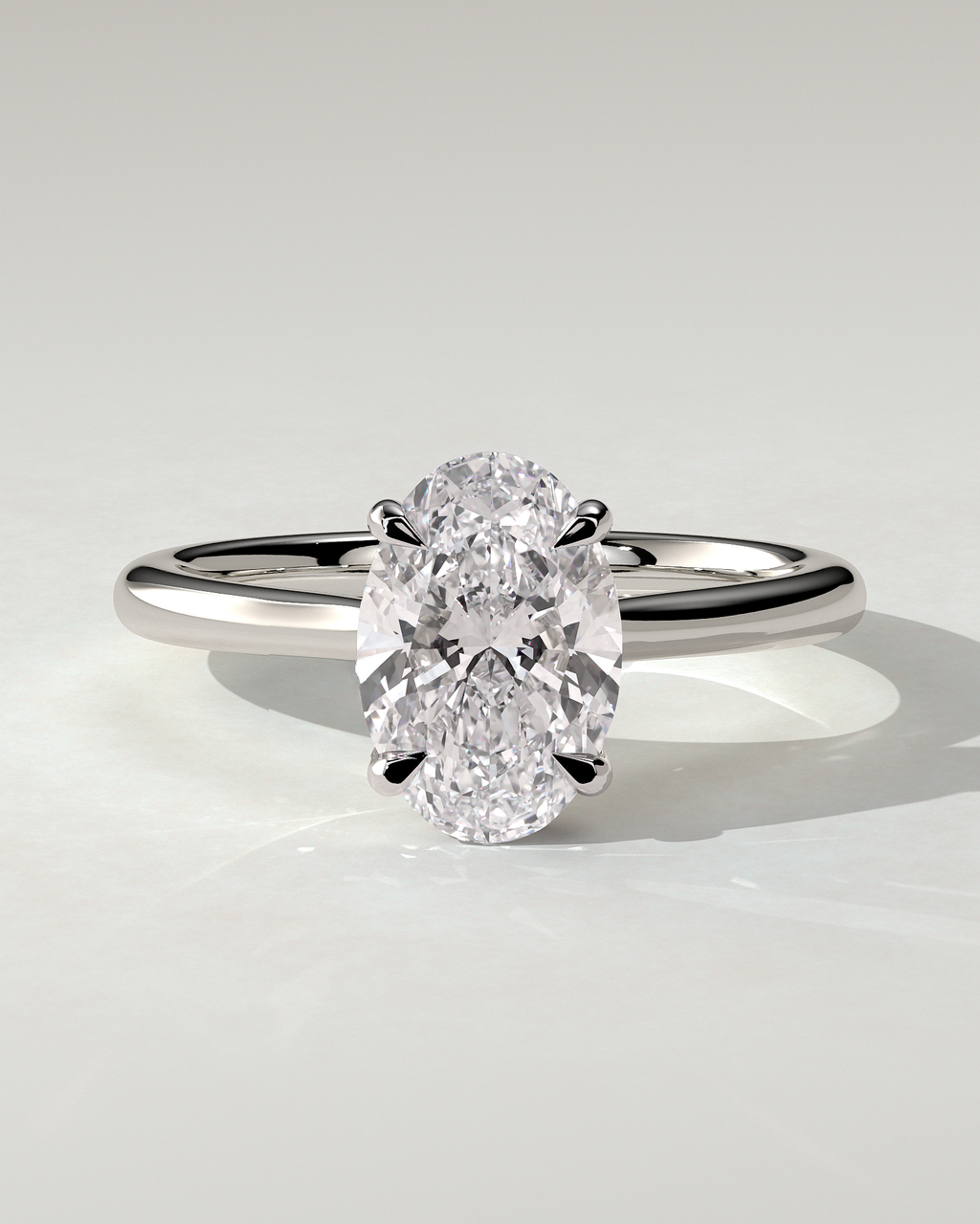 Bethany Solitaire Oval Ring