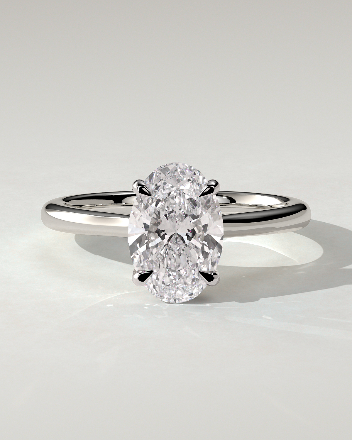 Bethany Solitaire Oval Ring