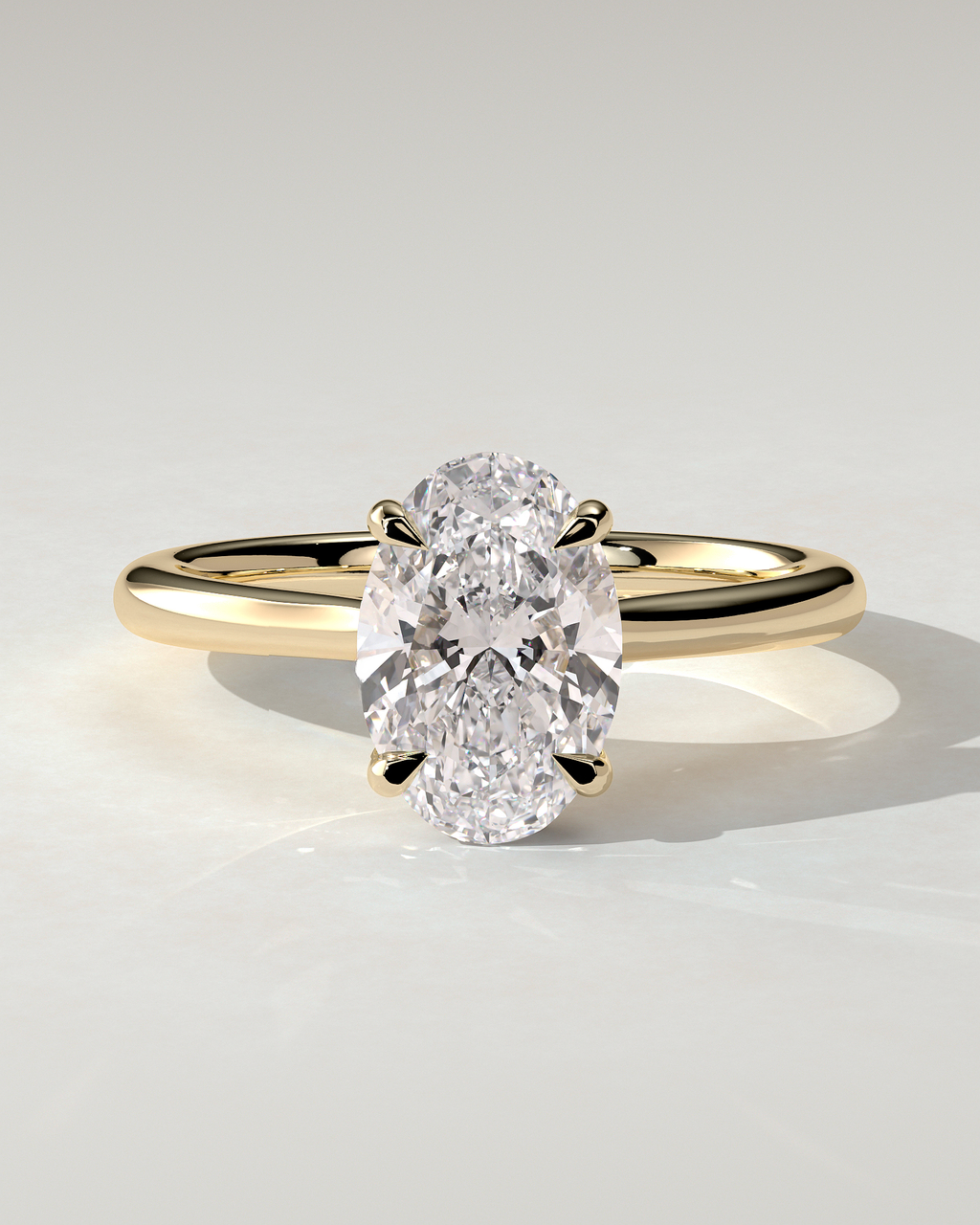Bethany Solitaire Oval Ring