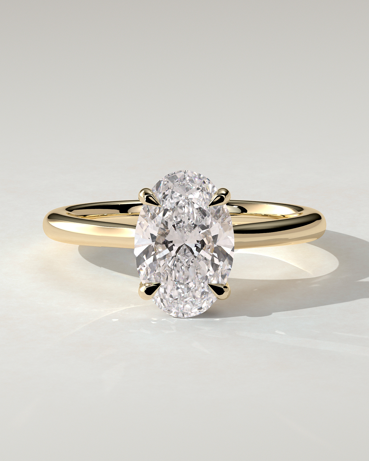 Bethany Solitaire Oval Ring