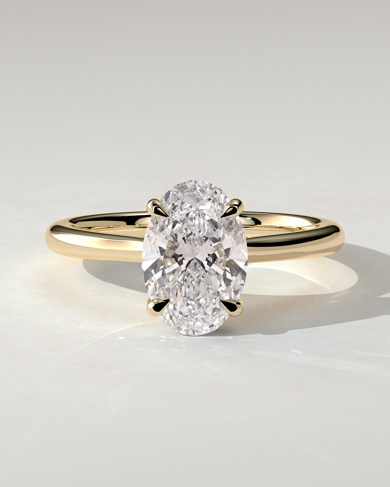Bethany Solitaire Oval Ring