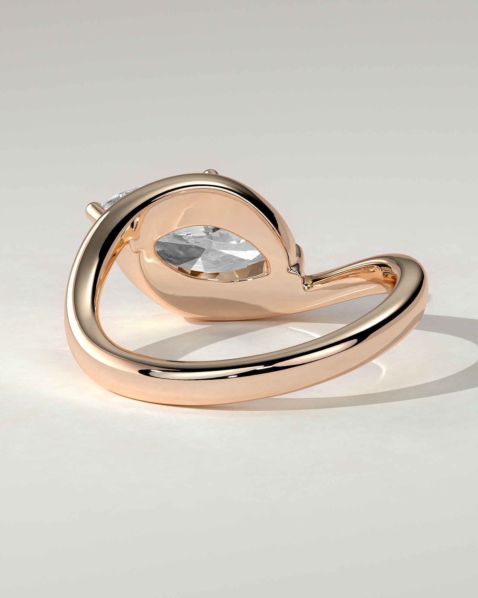 Beverly Solitaire Marquise Ring