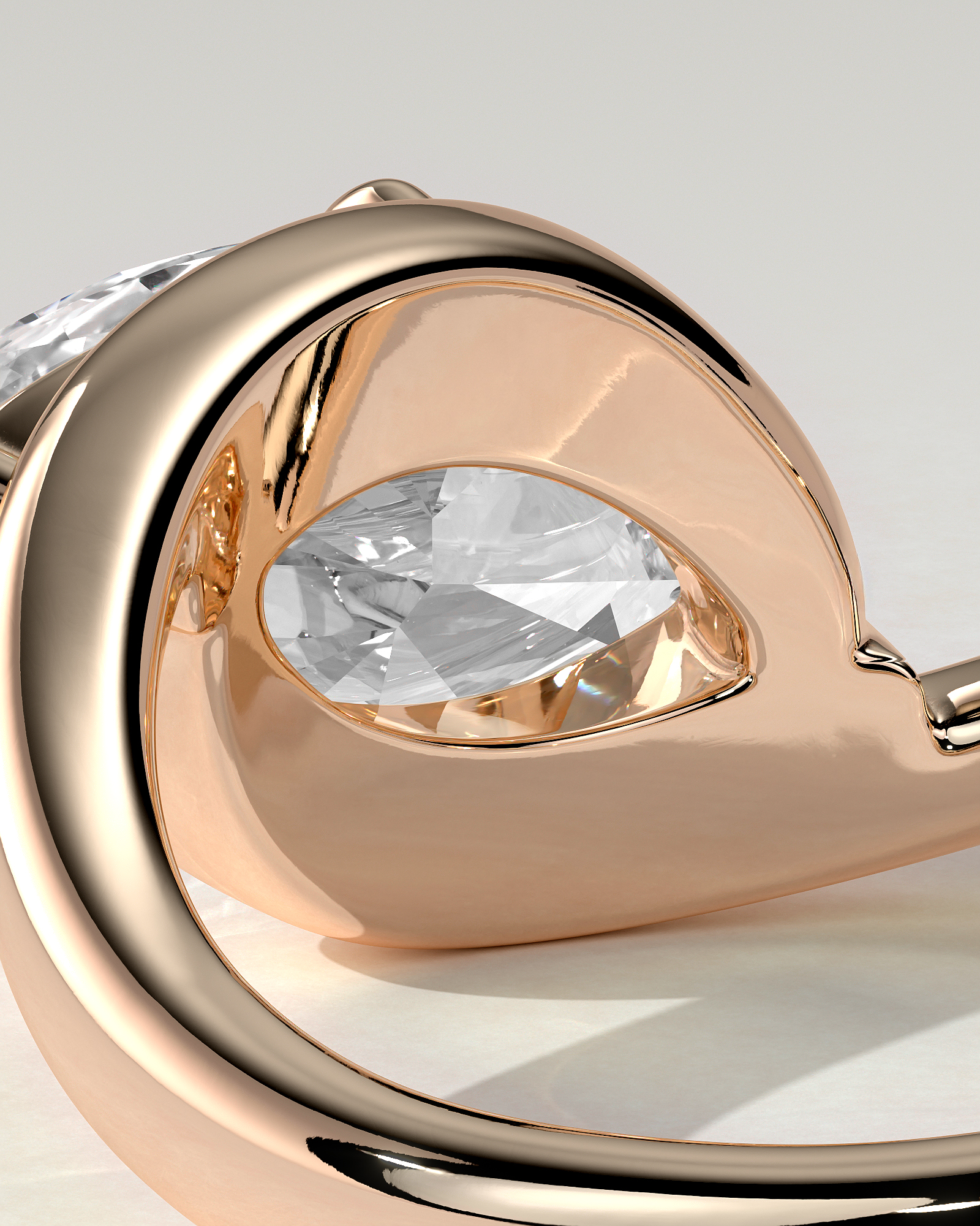Beverly Solitaire Marquise Ring