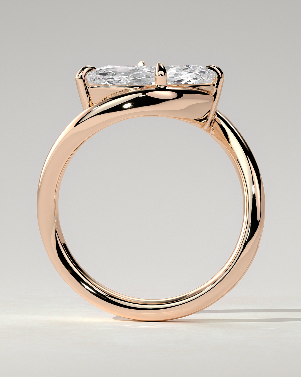 Beverly Solitaire Marquise Ring
