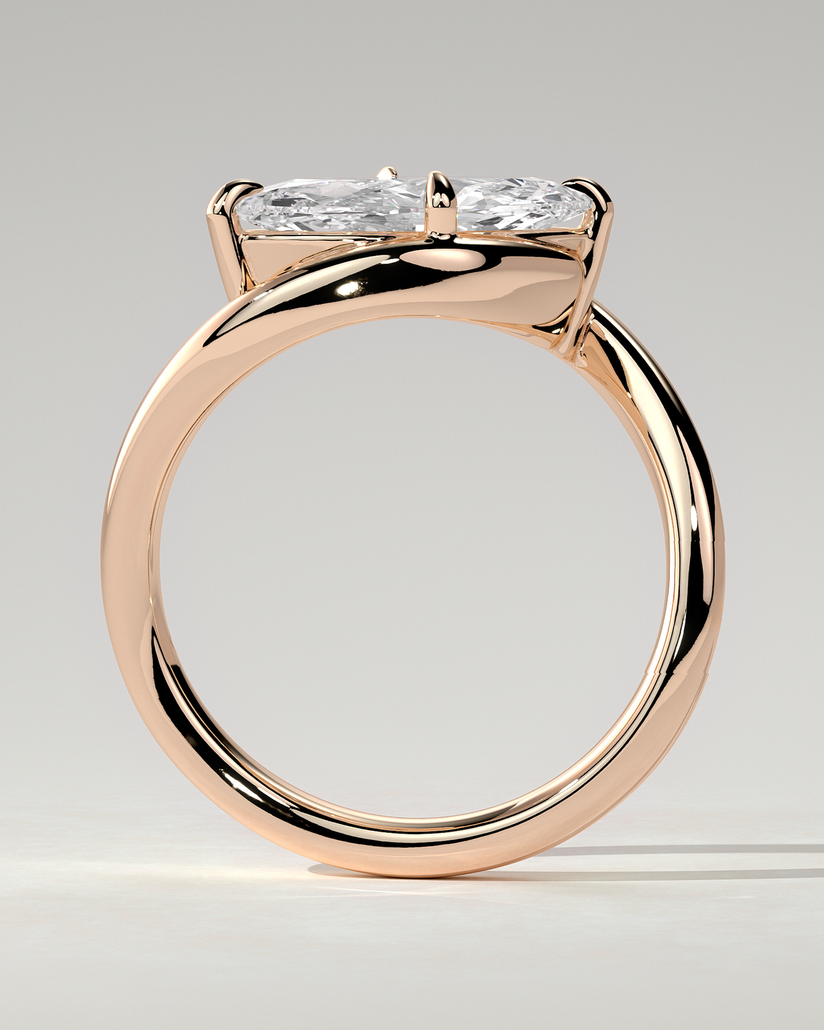 Beverly Solitaire Marquise Ring