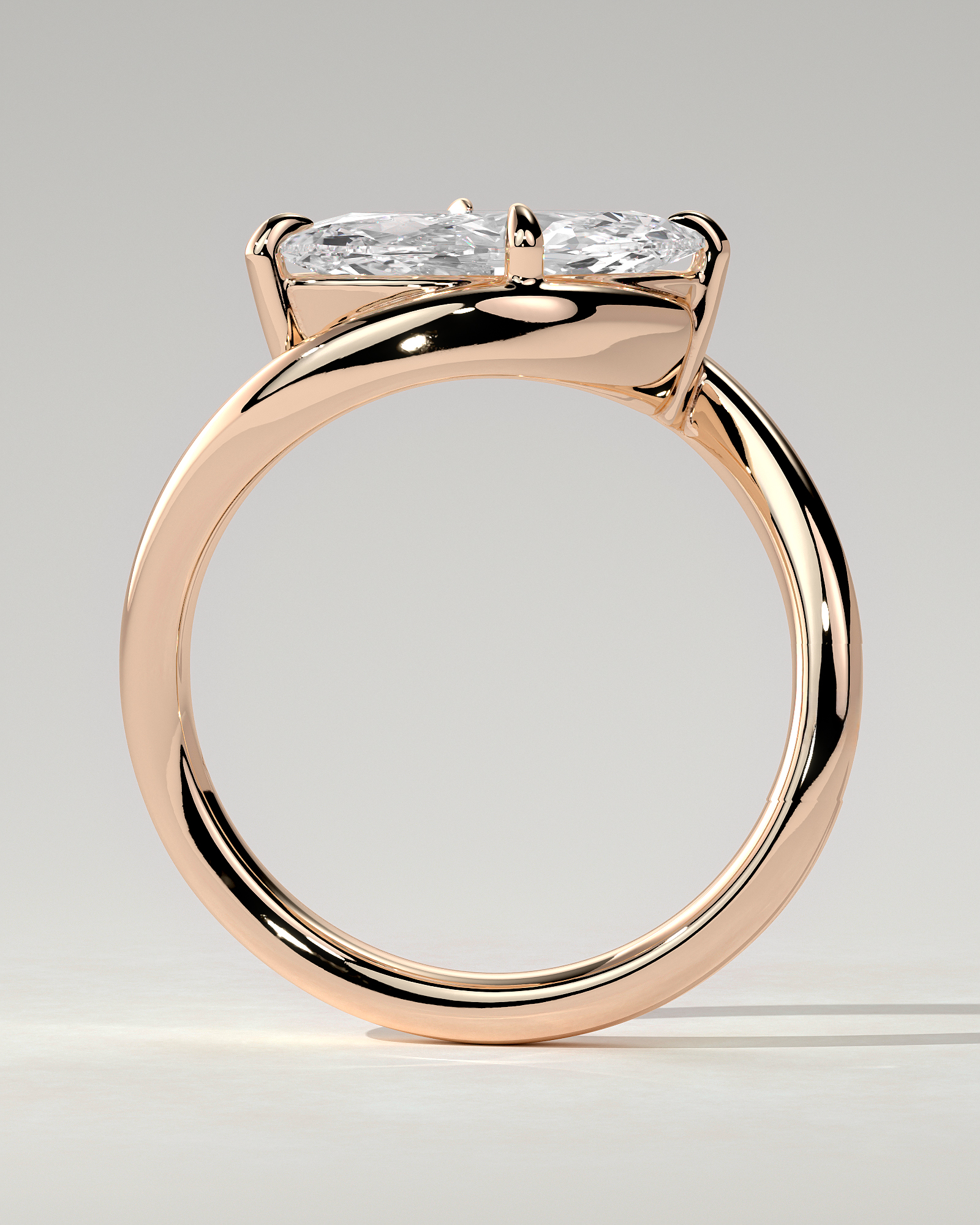 Beverly Solitaire Marquise Ring
