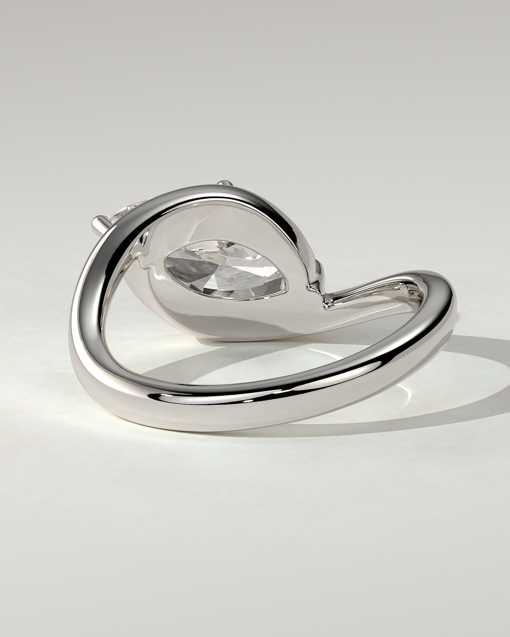 Beverly Solitaire Marquise Ring