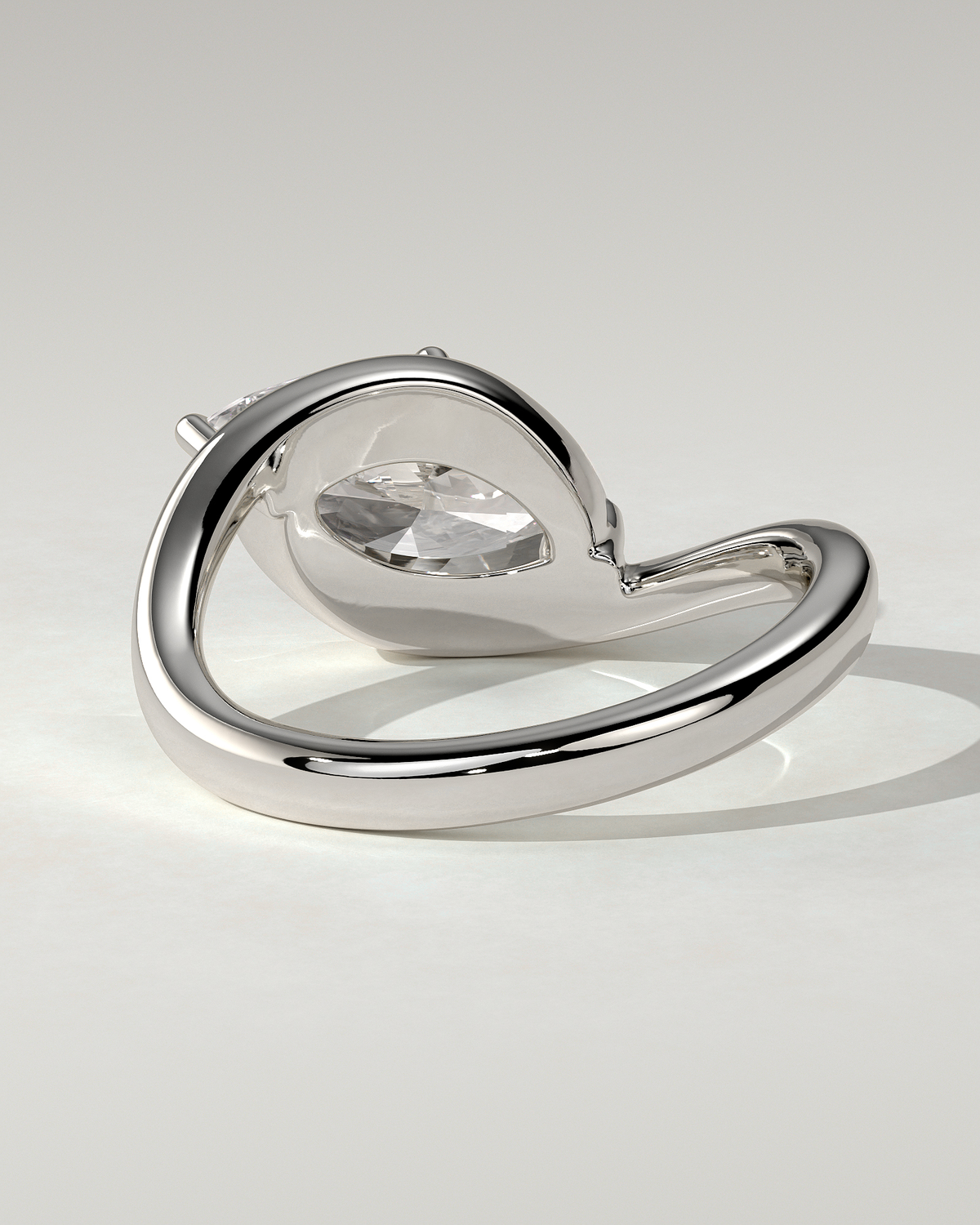 Beverly Solitaire Marquise Ring