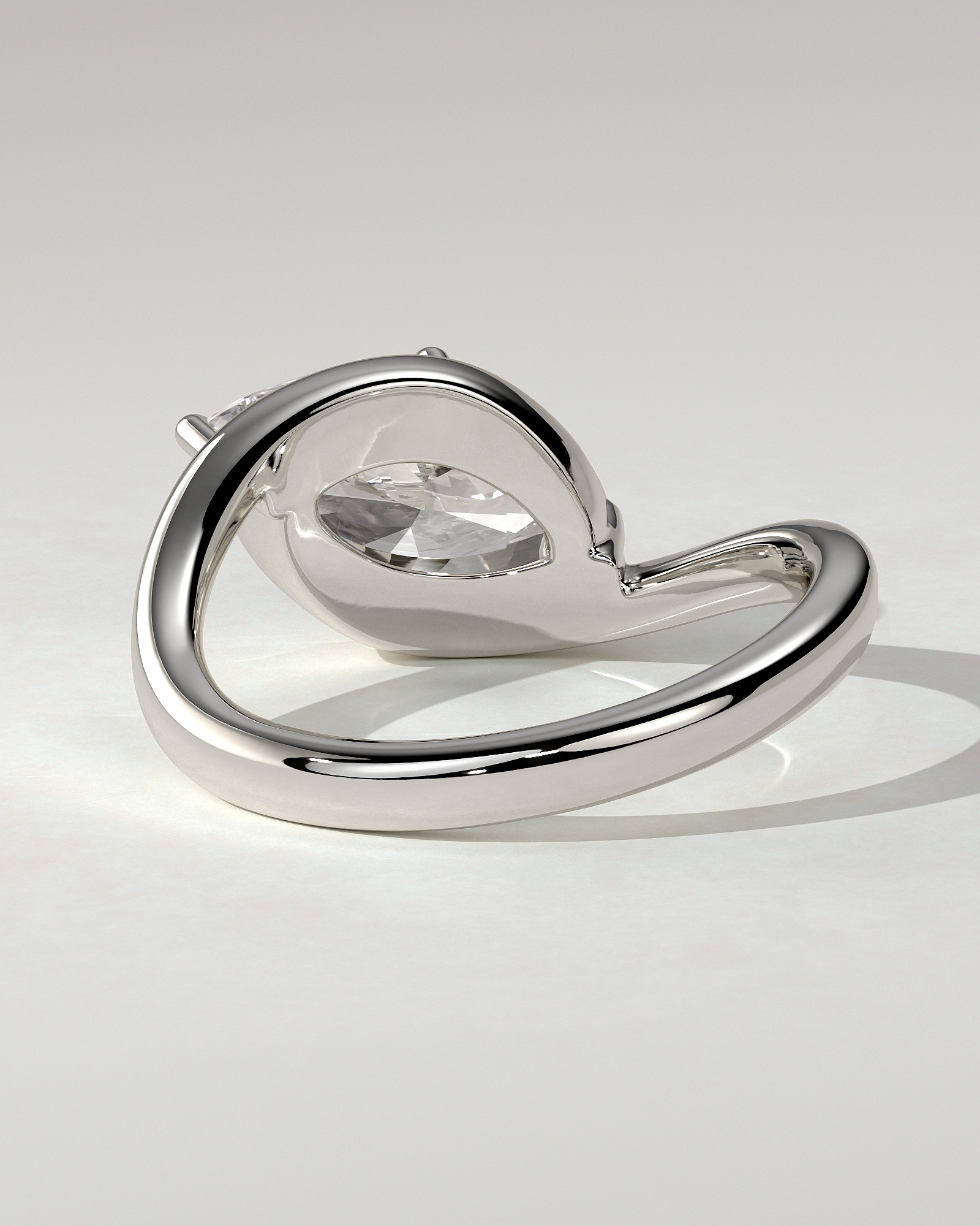 Beverly Solitaire Marquise Ring