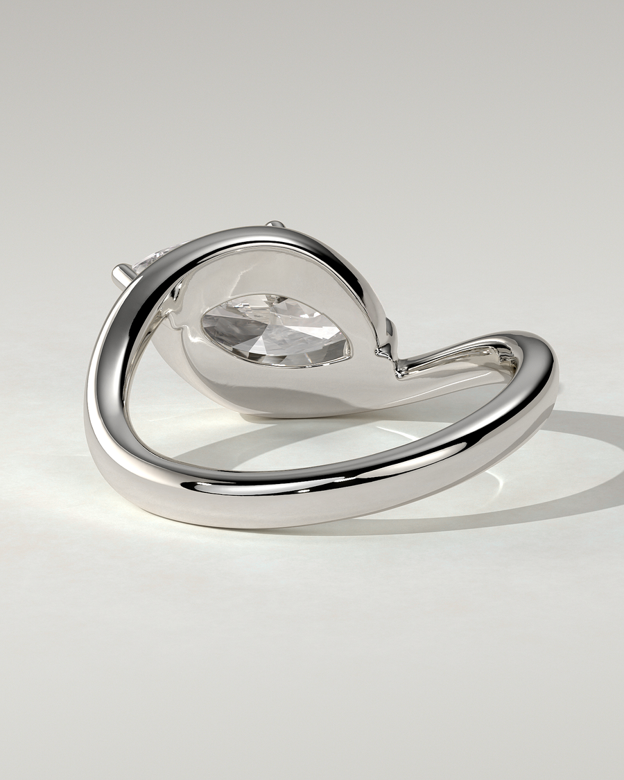 Beverly Solitaire Marquise Ring