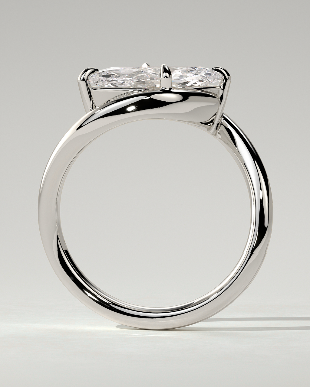 Beverly Solitaire Marquise Ring