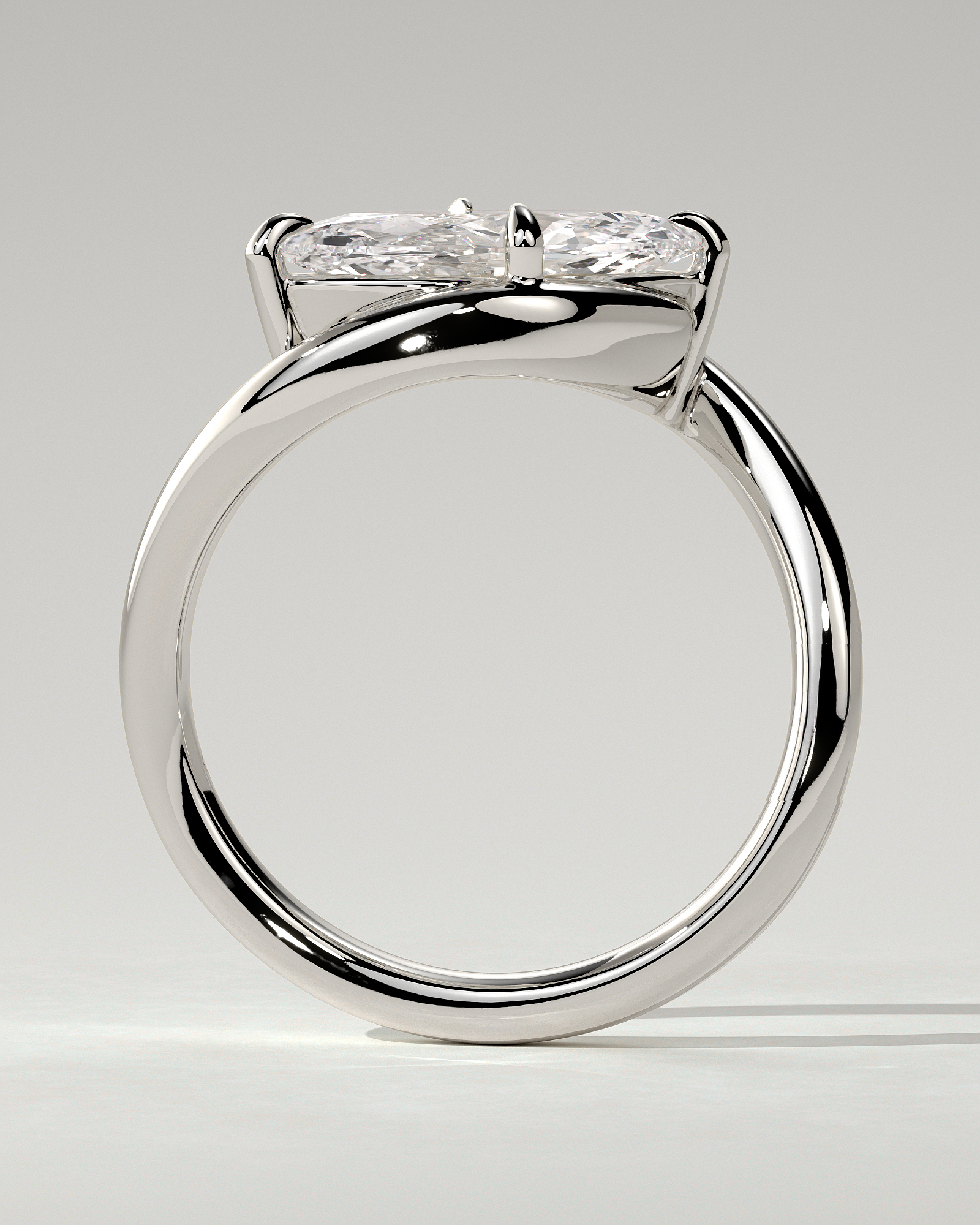 Beverly Solitaire Marquise Ring