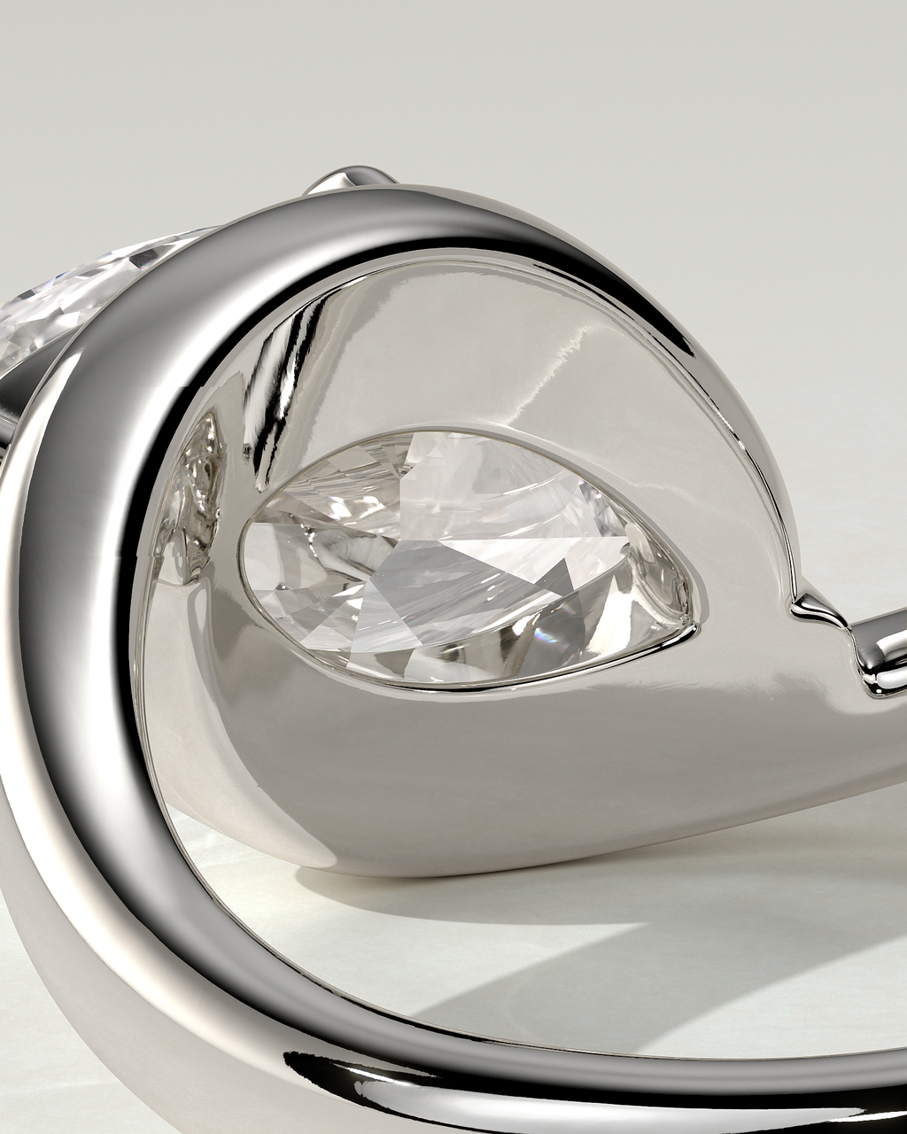 Beverly Solitaire Marquise Ring