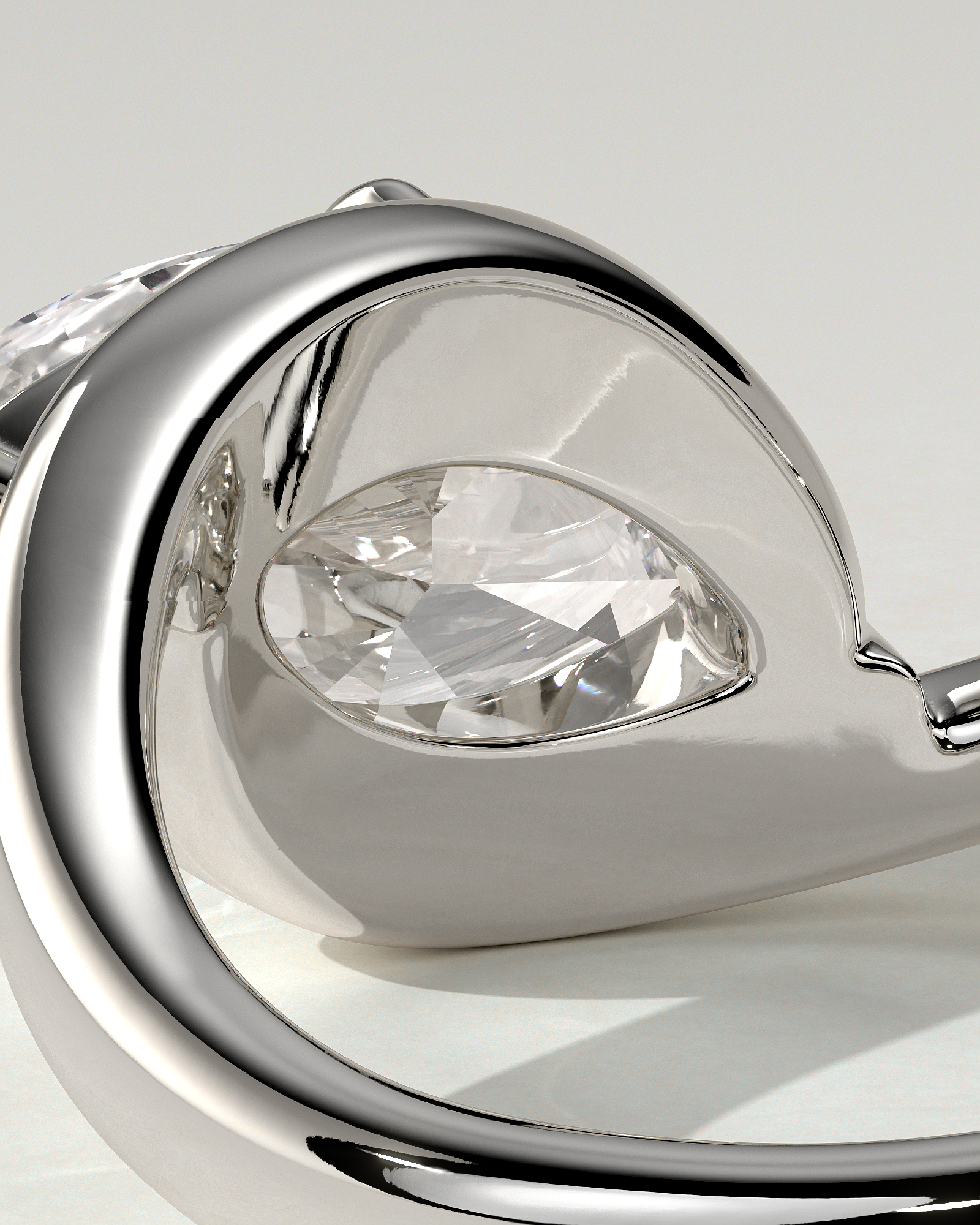 Beverly Solitaire Marquise Ring