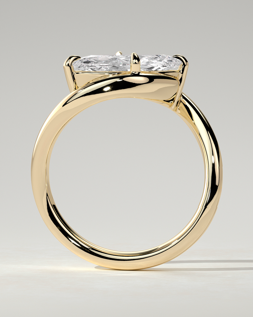Beverly Solitaire Marquise Ring