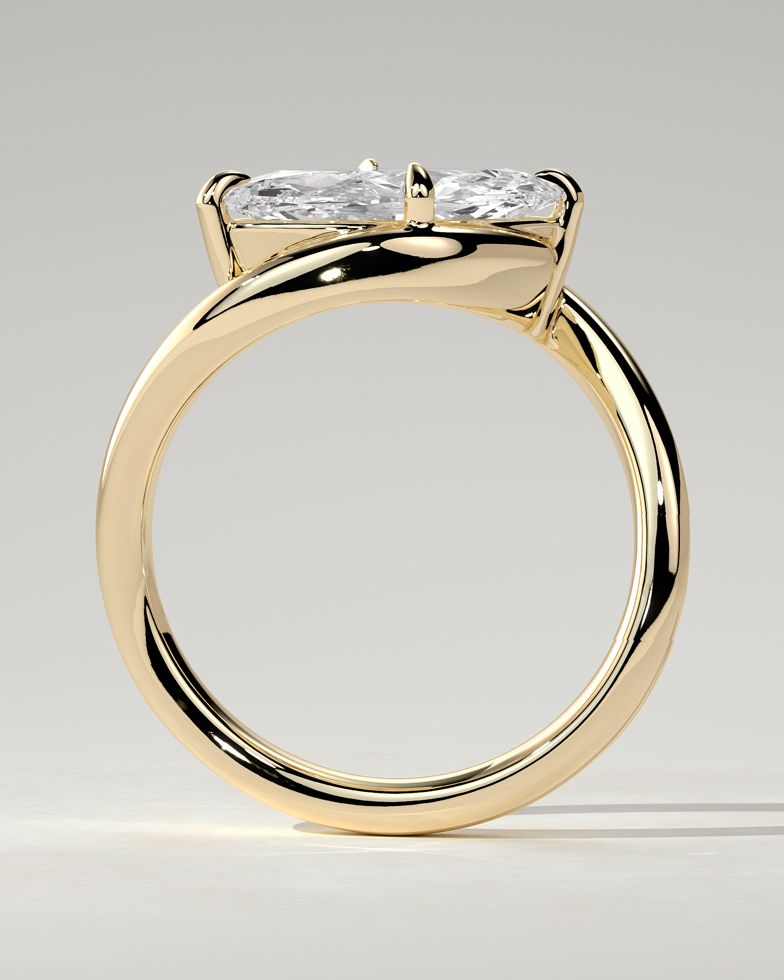 Beverly Solitaire Marquise Ring