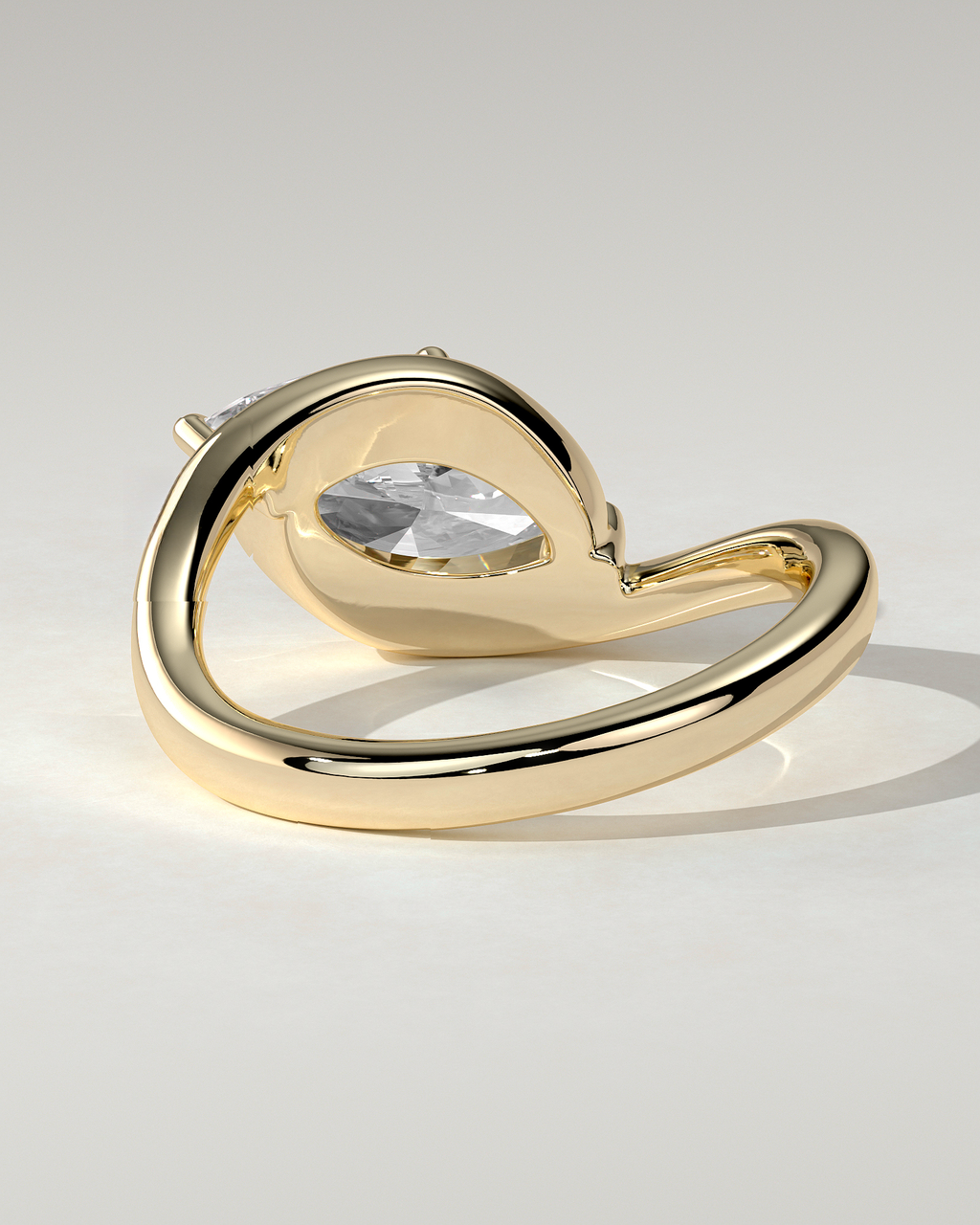 Beverly Solitaire Marquise Ring