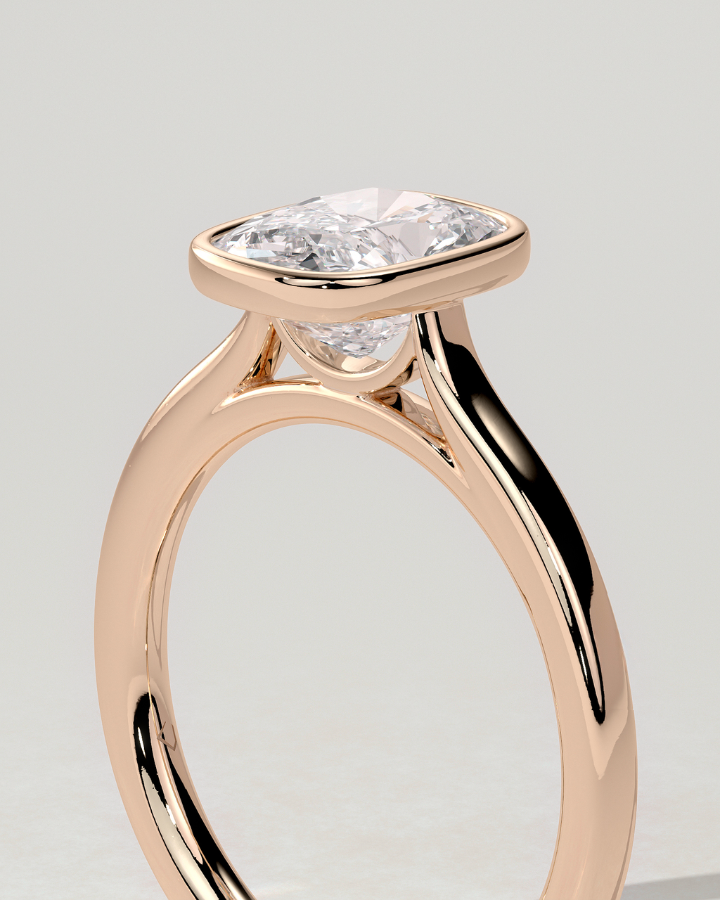 Billie Bezel Round Ring