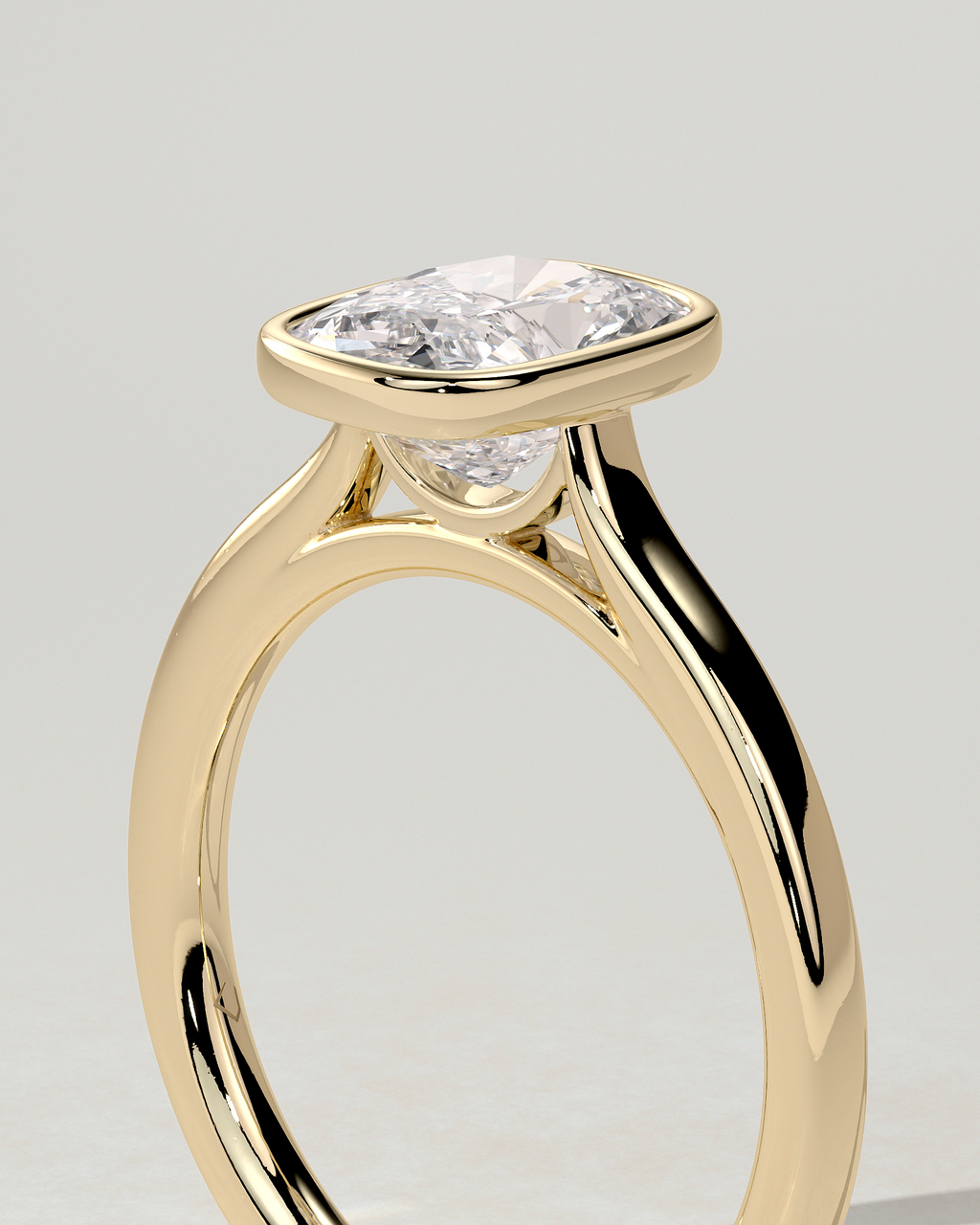 Billie Bezel Round Ring
