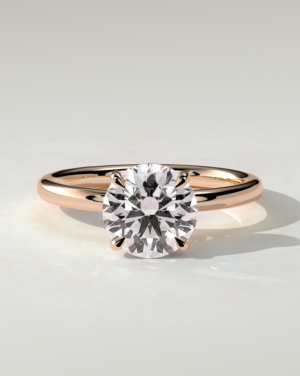 Bindi Solitaire Round Ring