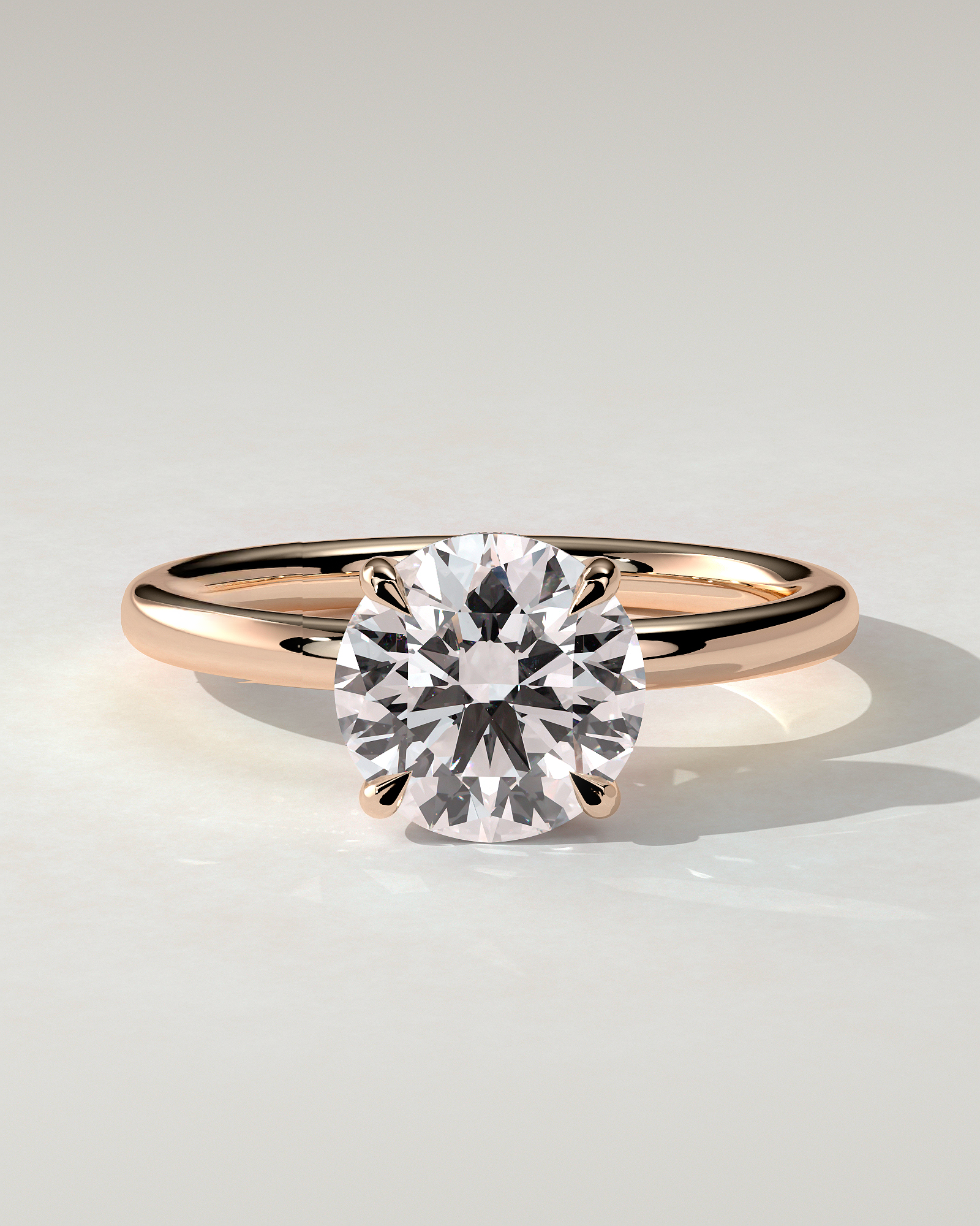 Bindi Solitaire Round Ring