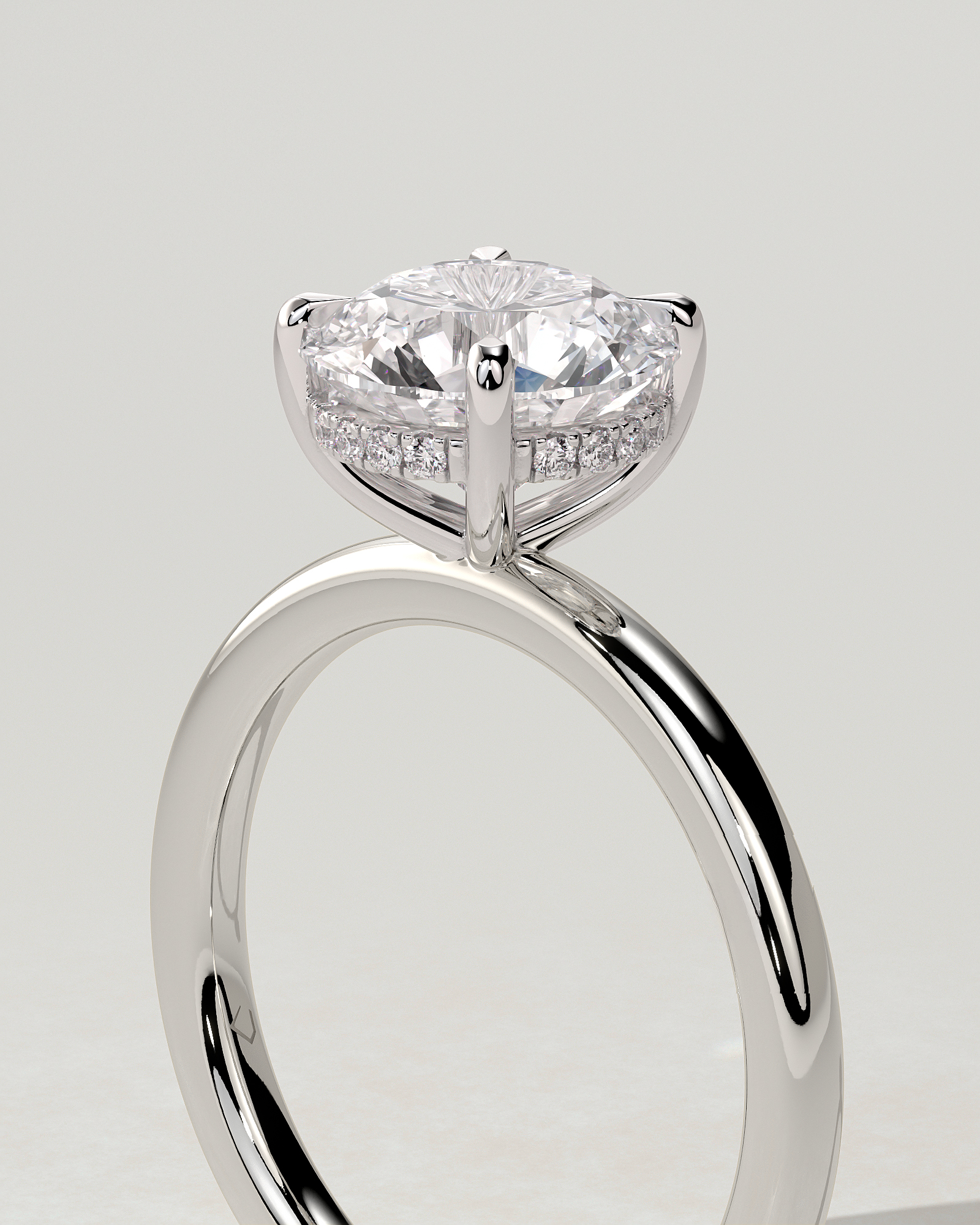 Bindi Solitaire Round Ring
