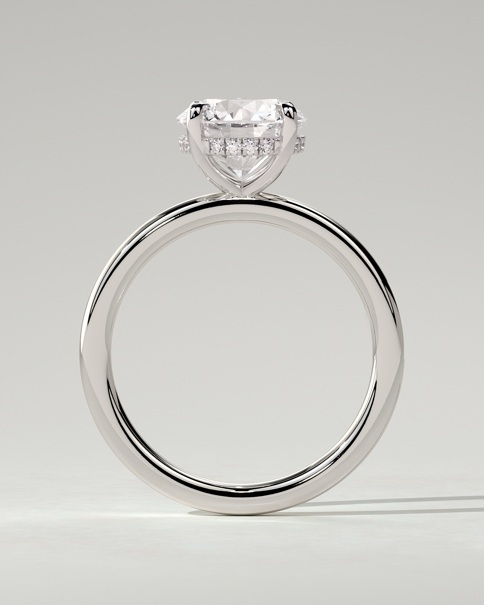 Bindi Solitaire Round Ring