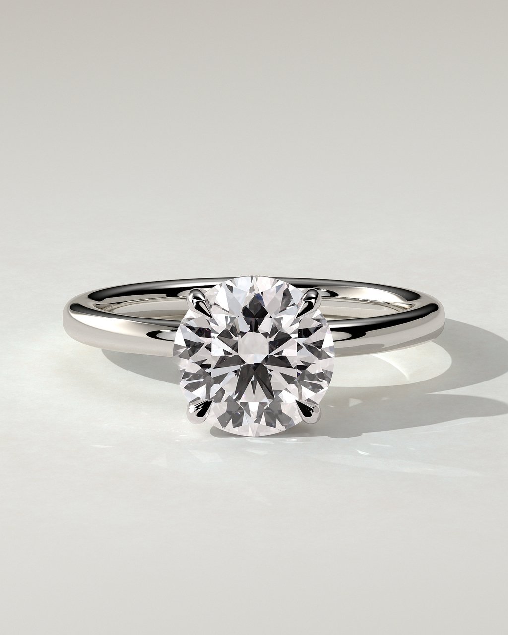 Bindi Solitaire Round Ring