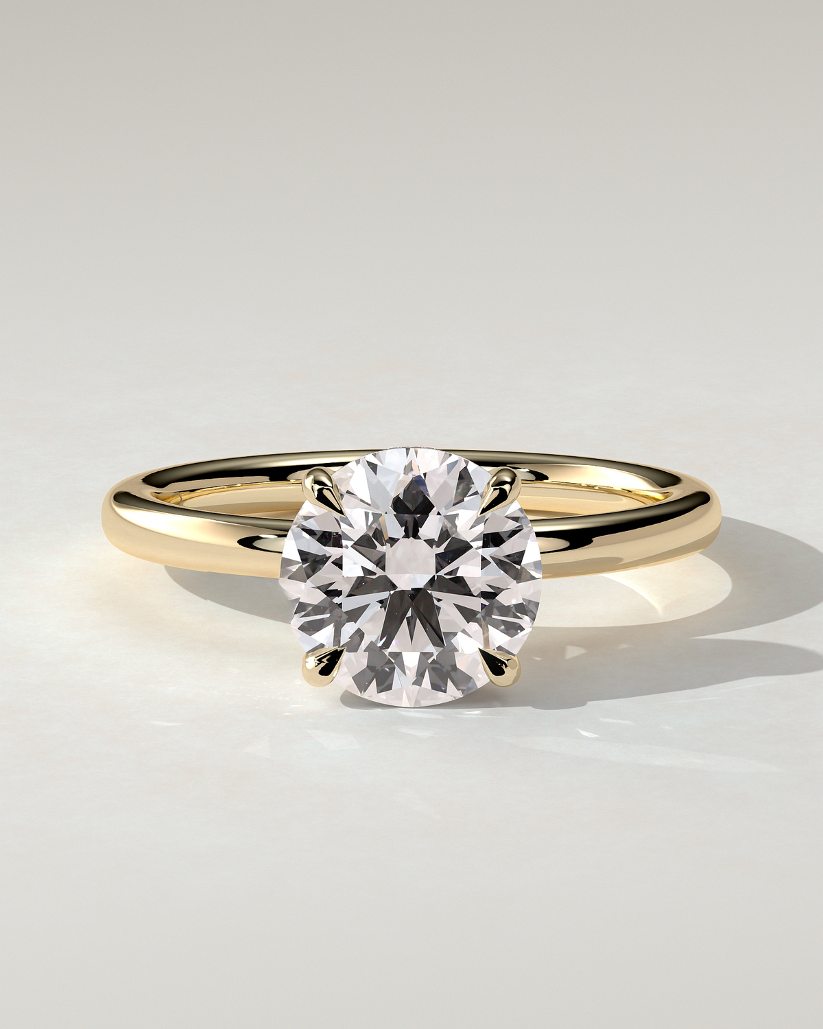 Bindi Solitaire Round Ring